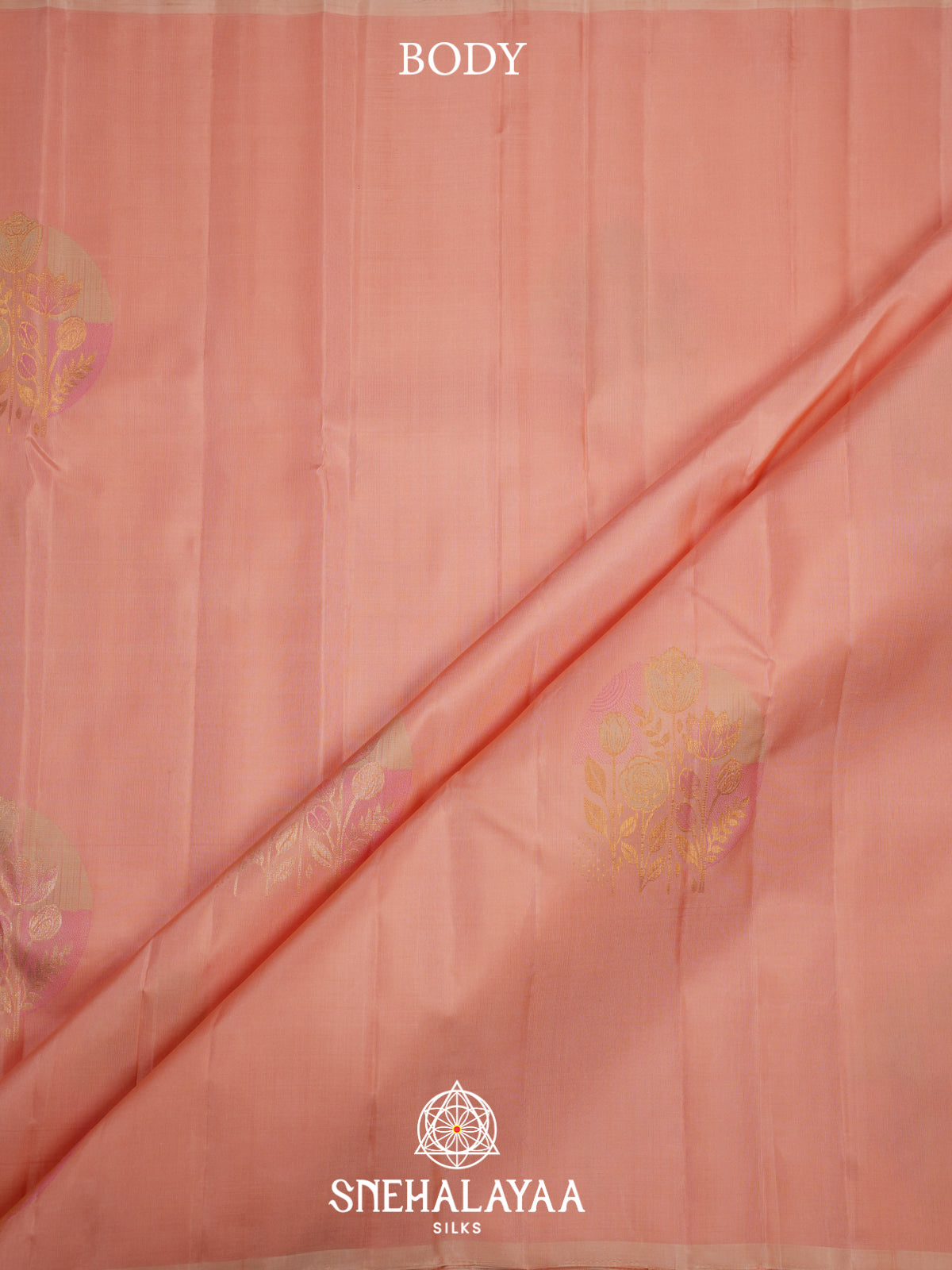 Peach Kanjivaram Silk Saree