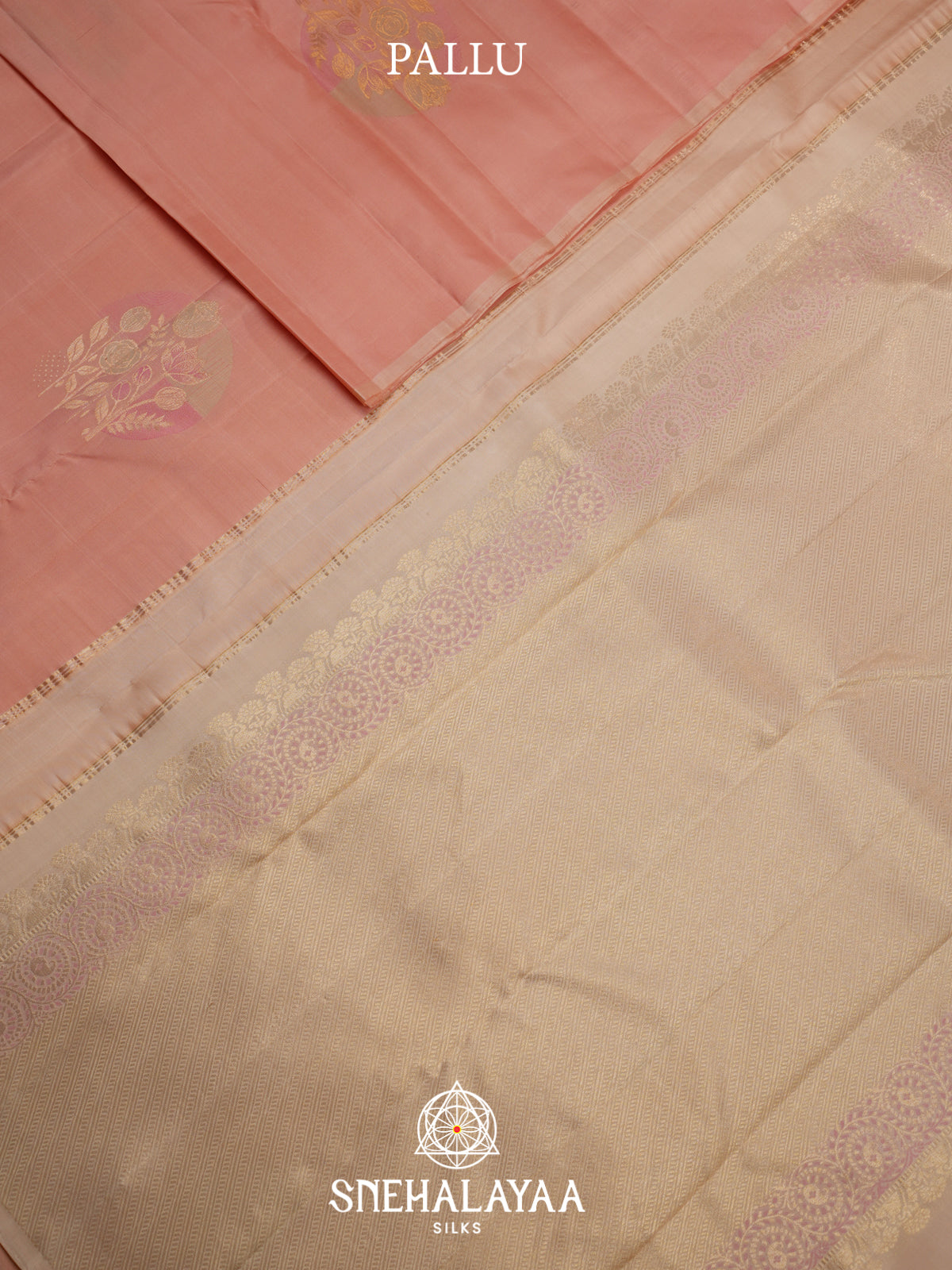 Peach Kanjivaram Silk Saree