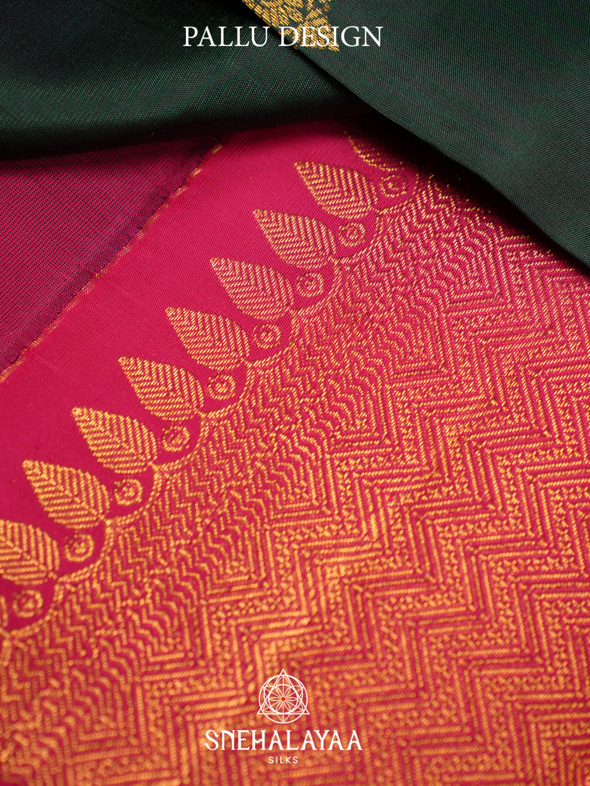 Forest Green Kanjivaram Silk Saree