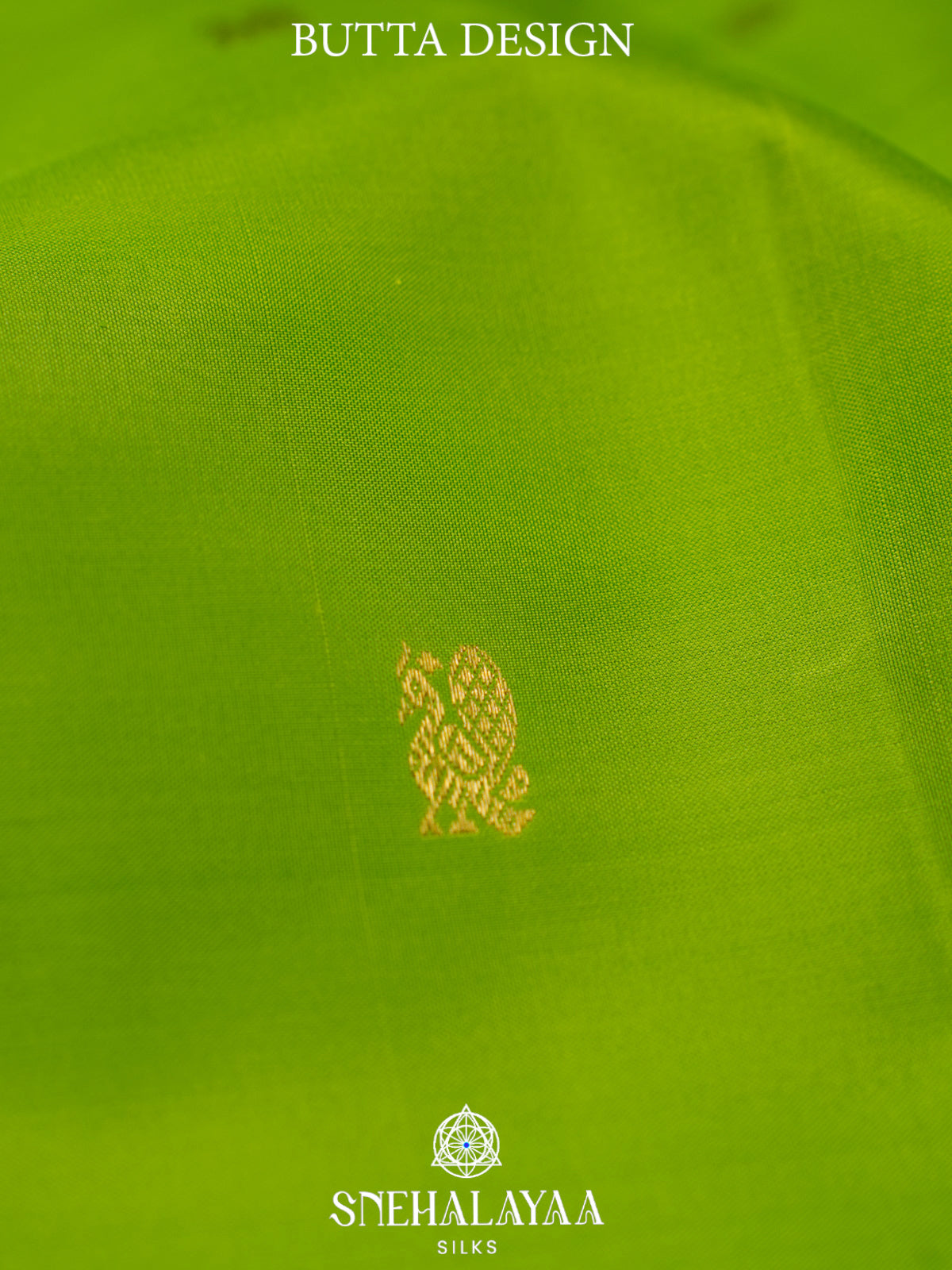 Lime Green Kanjivaram Silk Saree