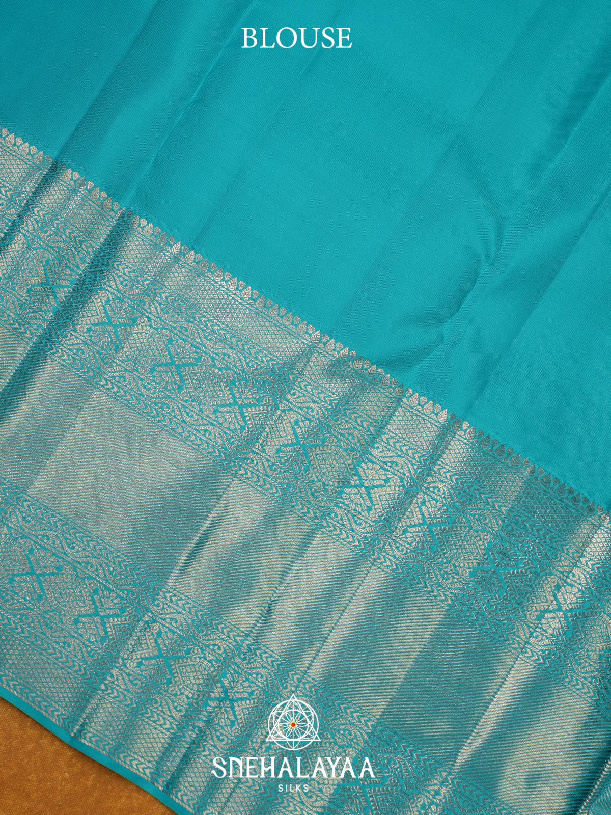 Aqua Blue Kanjivaram Silk Saree