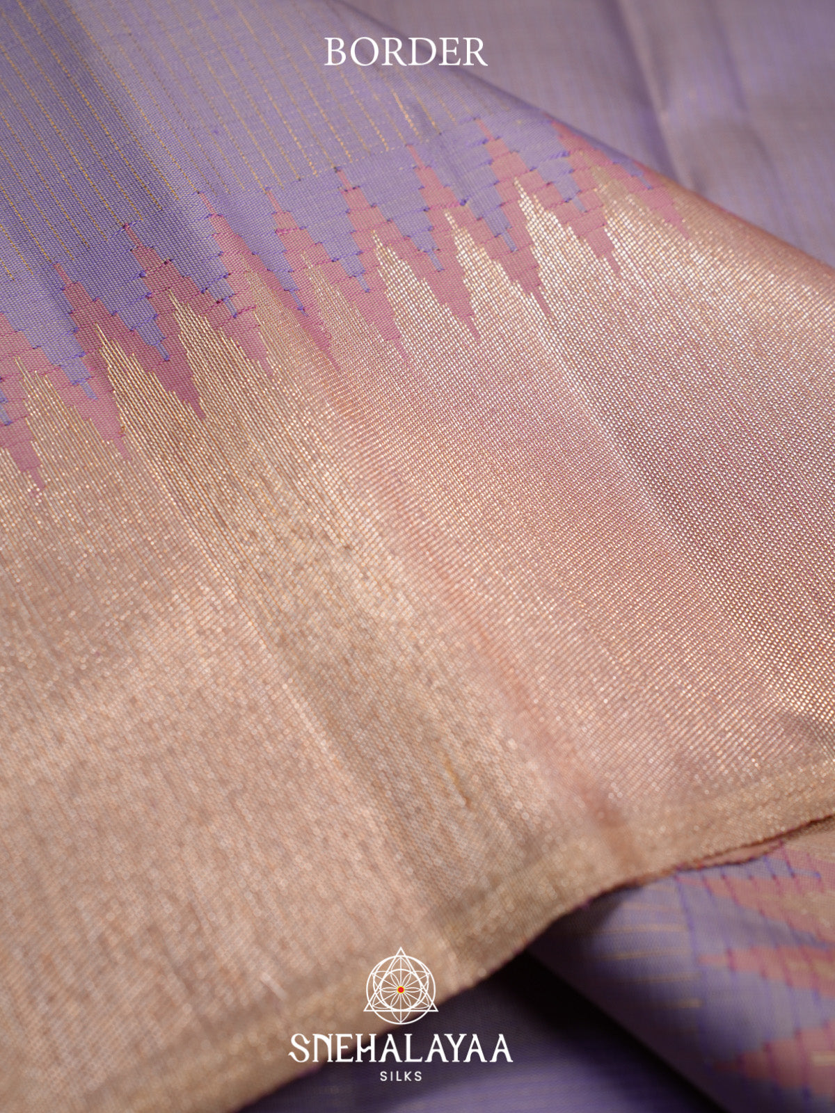Pale Lilac Kanjivaram Silk Saree
