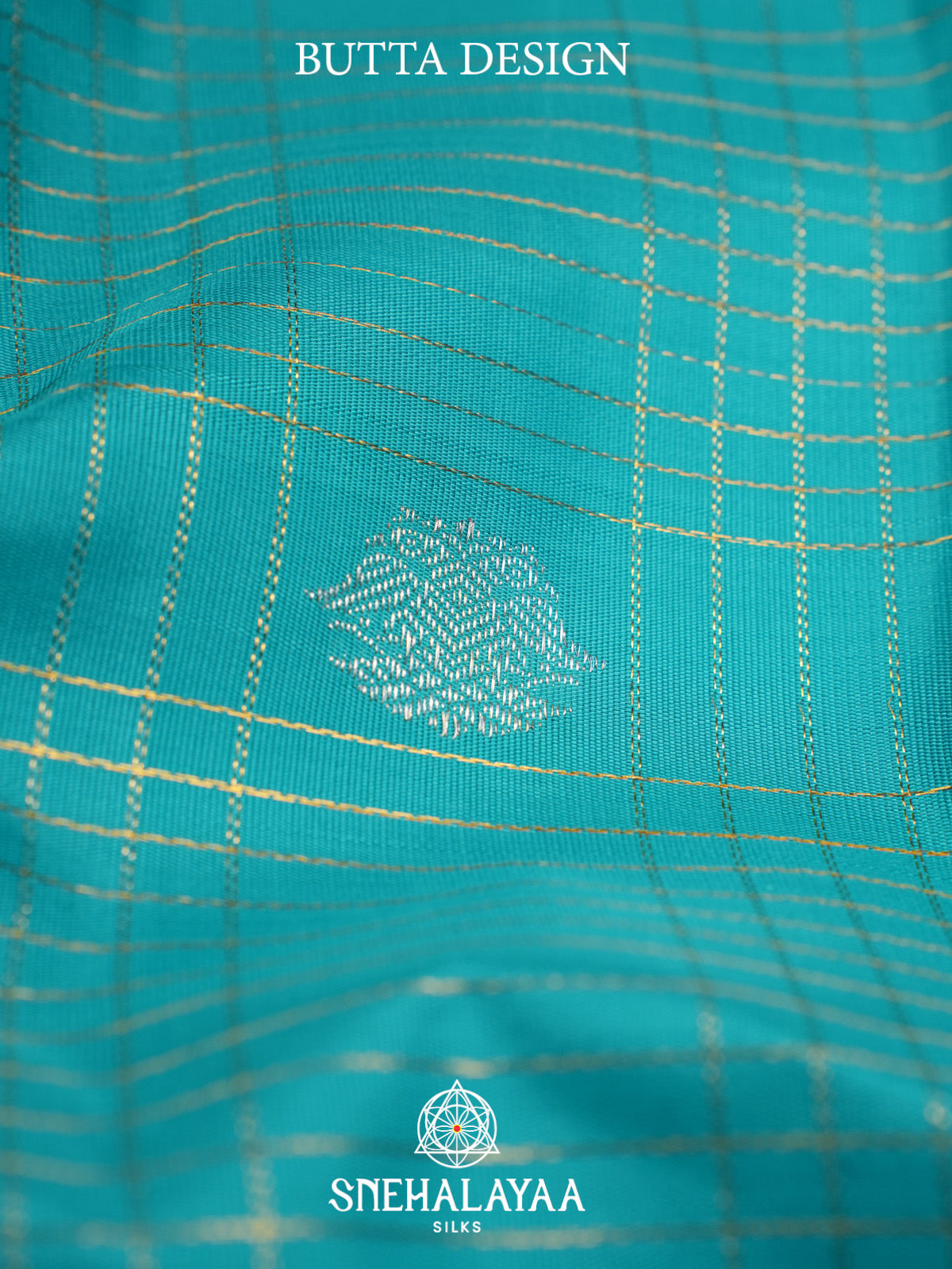 Aqua Blue Kanjivaram Silk Saree
