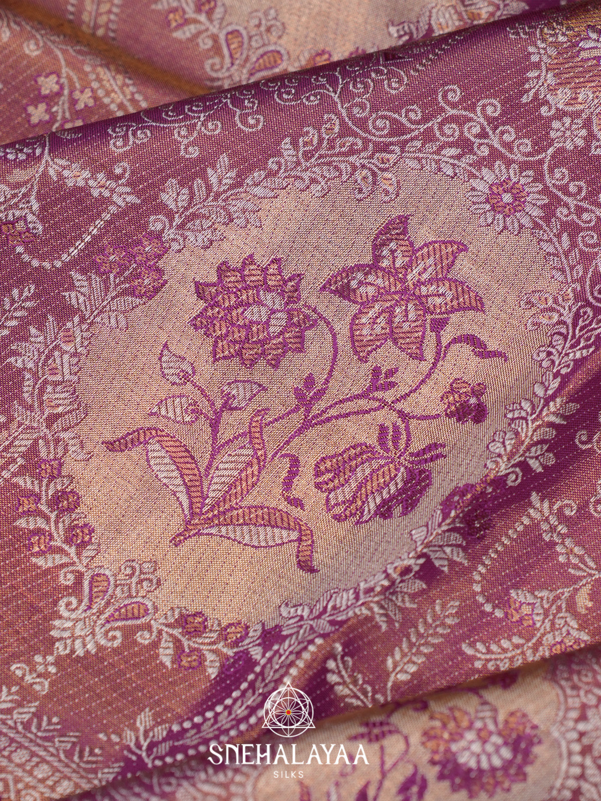 Rose Pink Kanjivaram Silk Saree