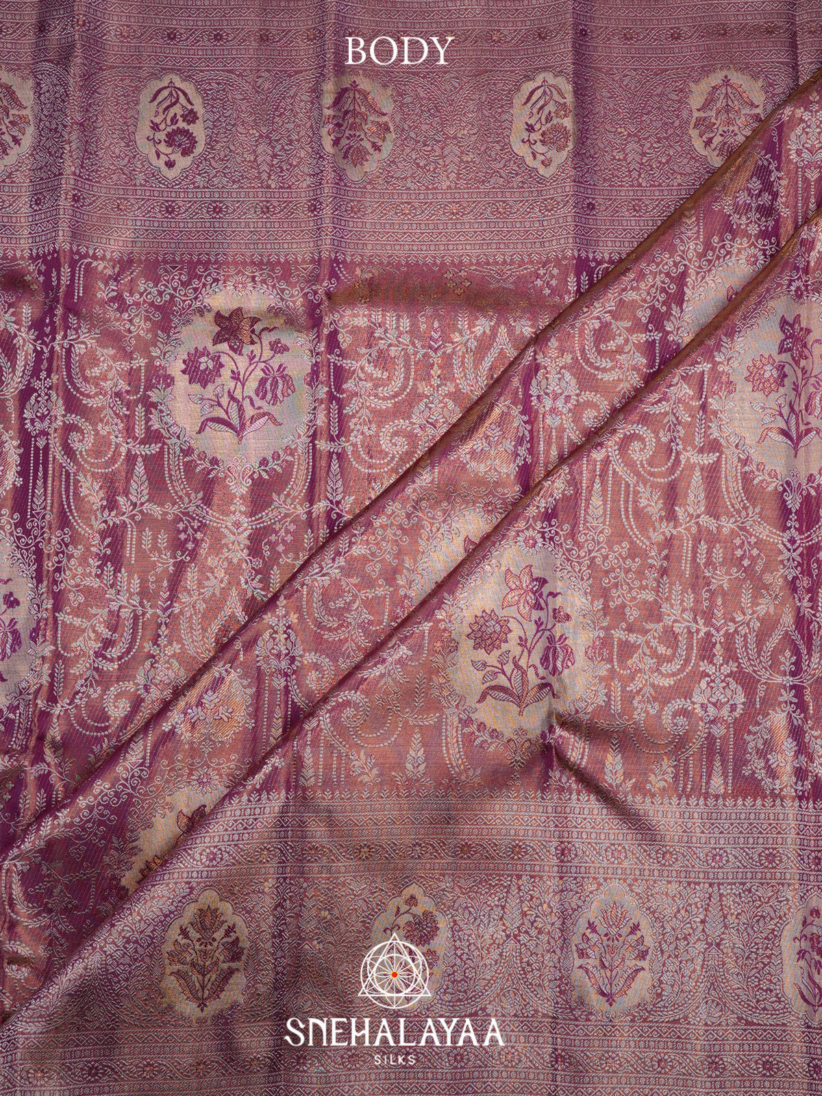 Rose Pink Kanjivaram Silk Saree