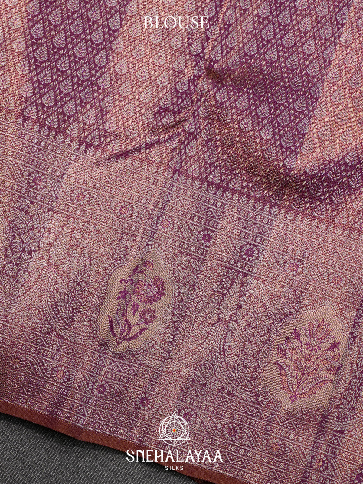 Rose Pink Kanjivaram Silk Saree
