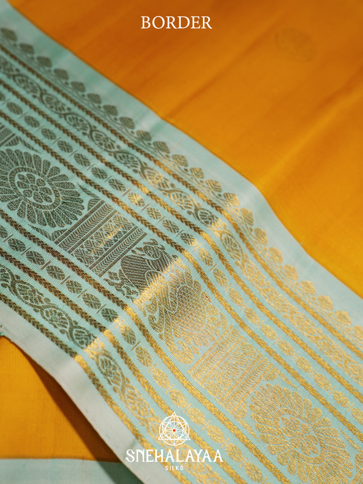 Mango Yellow Kanjivaram Silk Saree