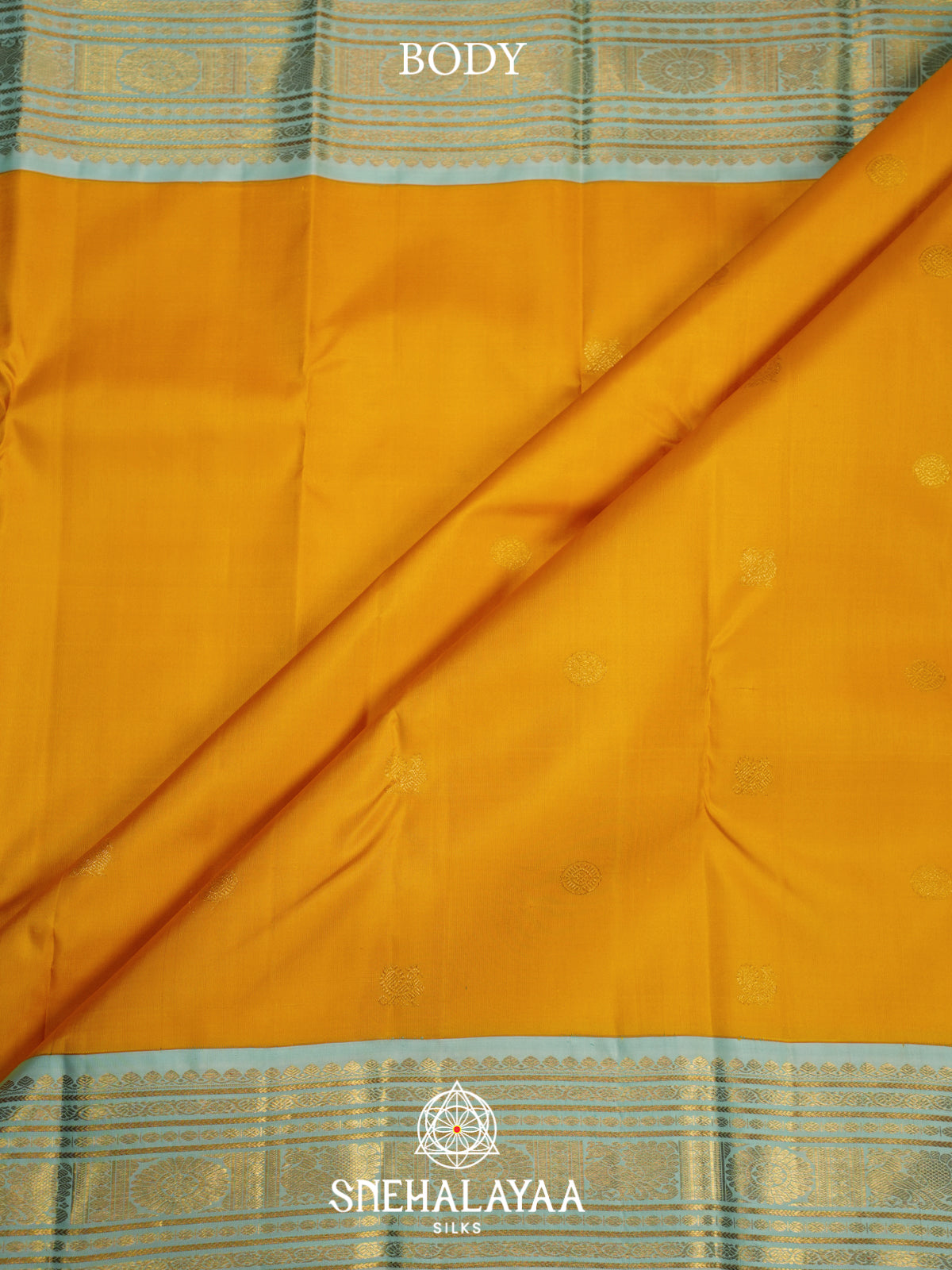 Mango Yellow Kanjivaram Silk Saree