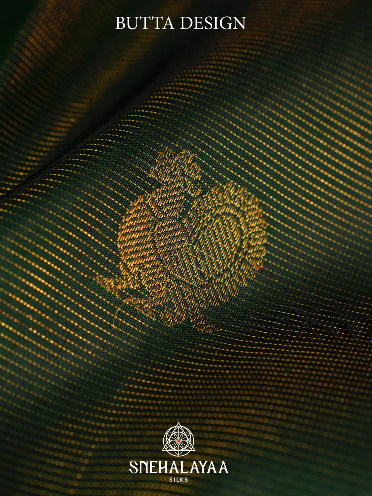 Forest Green Kanjivaram Silk Saree