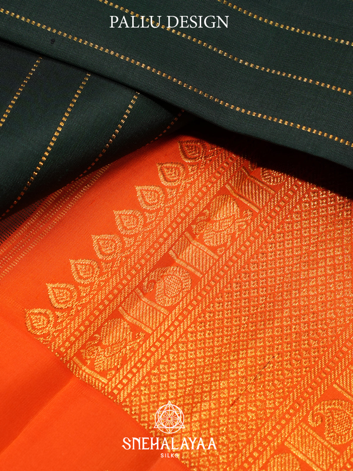 Forest Green Kanjivaram Silk Saree