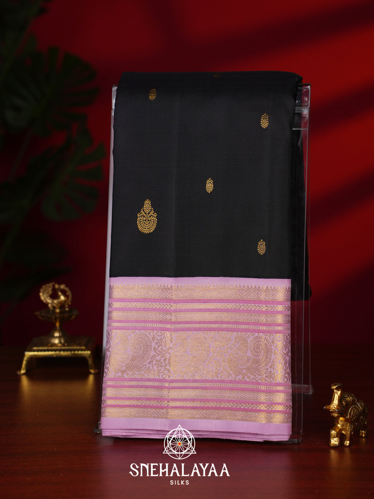Black Kanjivaram Silk Saree