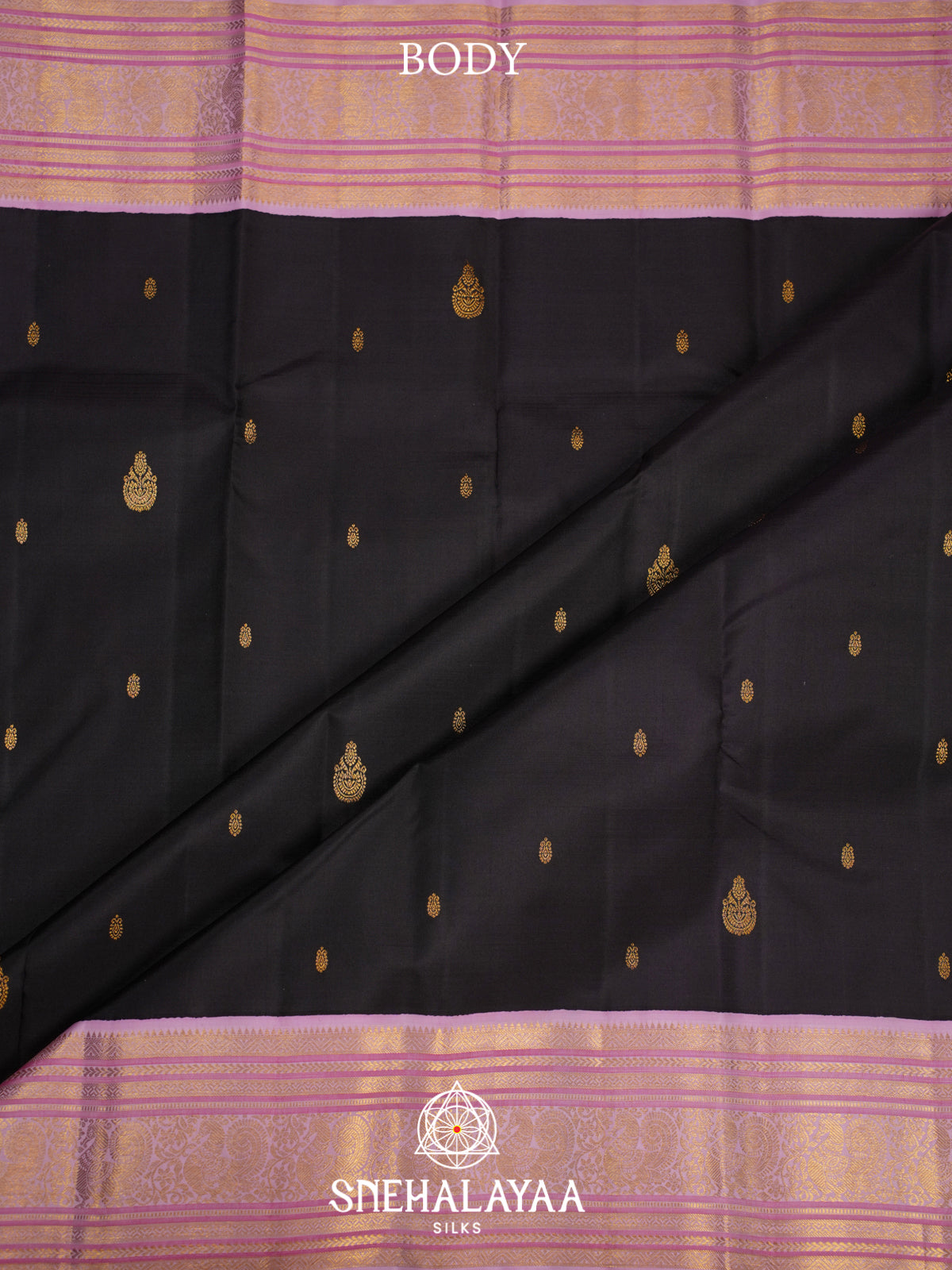 Black Kanjivaram Silk Saree