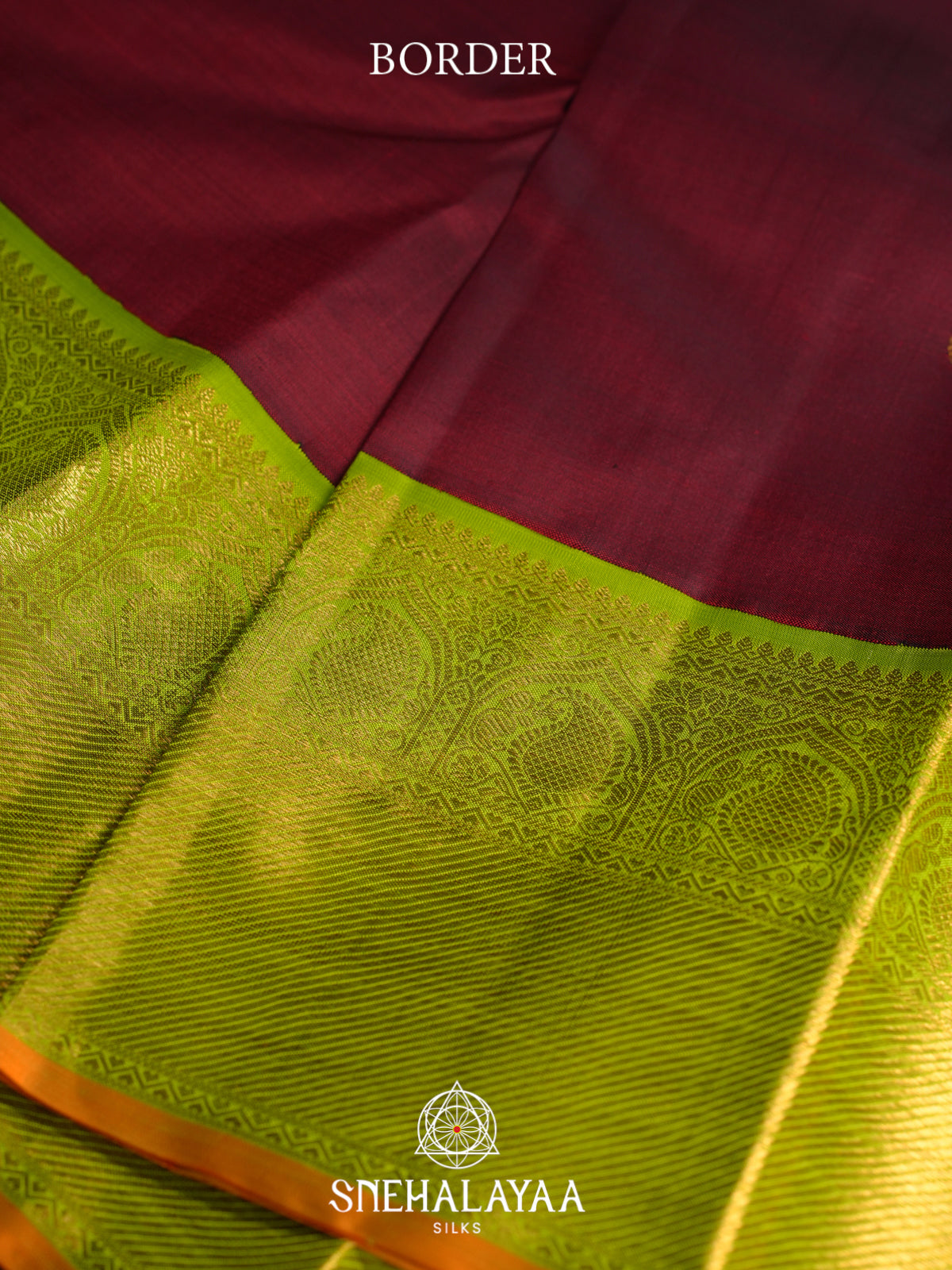 Maroon Kanjivaram Silk Saree