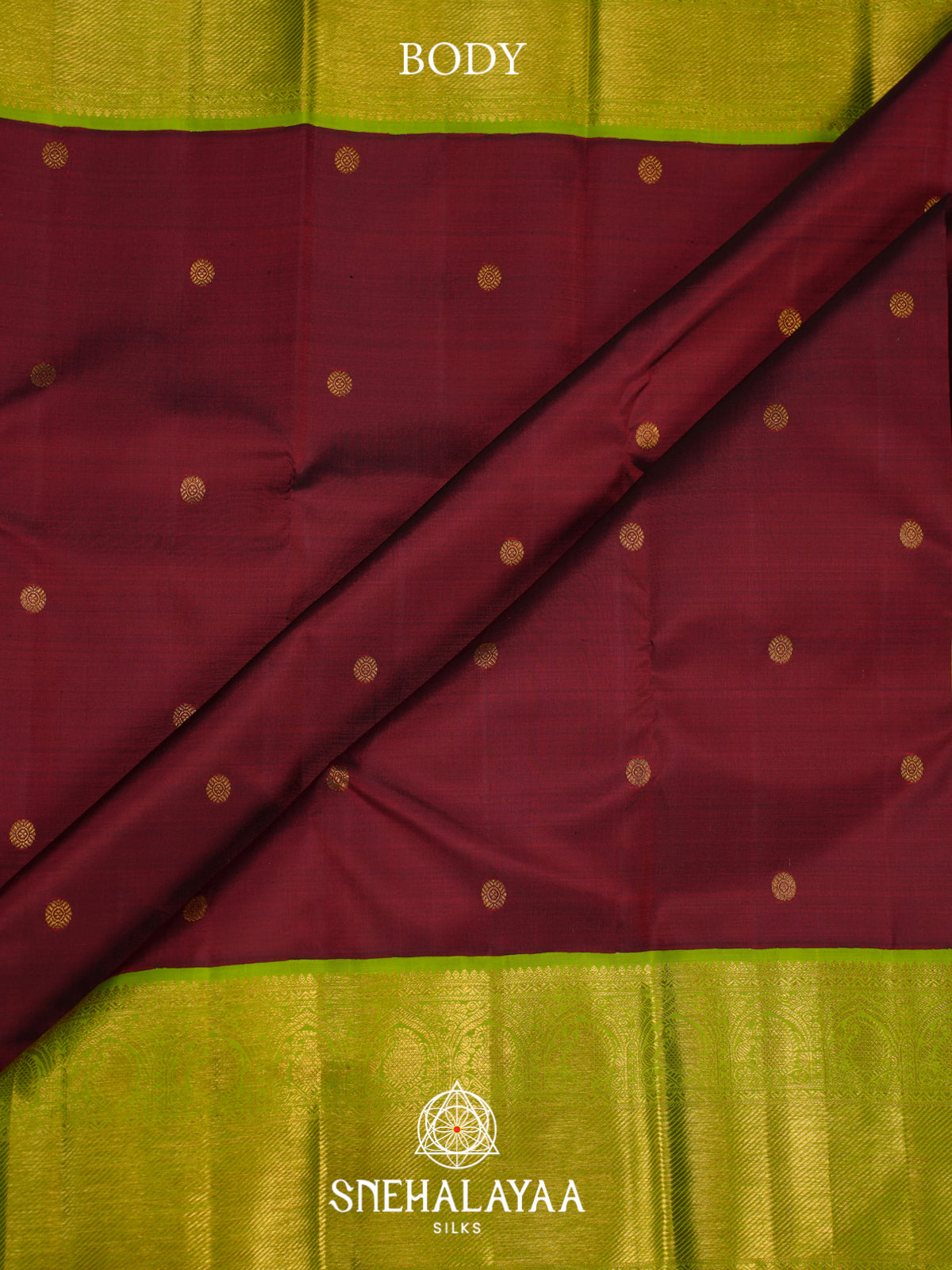 Maroon Kanjivaram Silk Saree