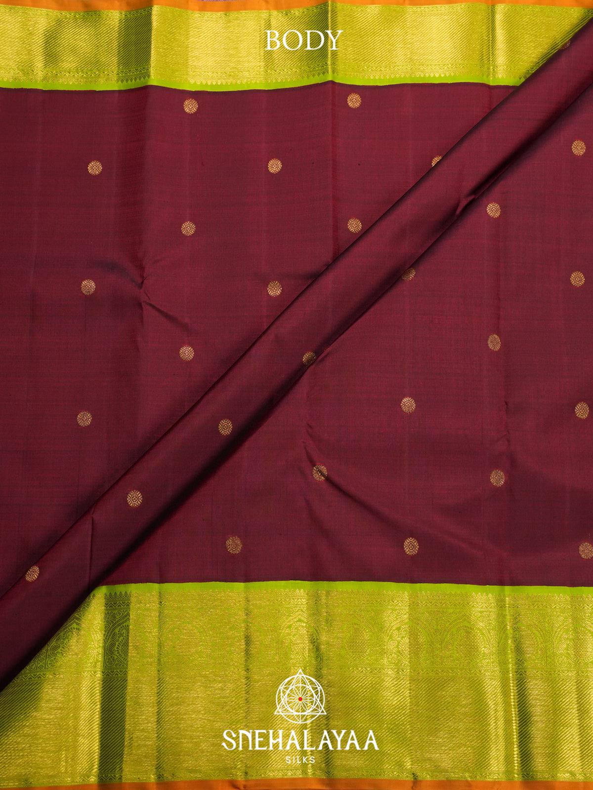 Maroon Kanjivaram Silk Saree