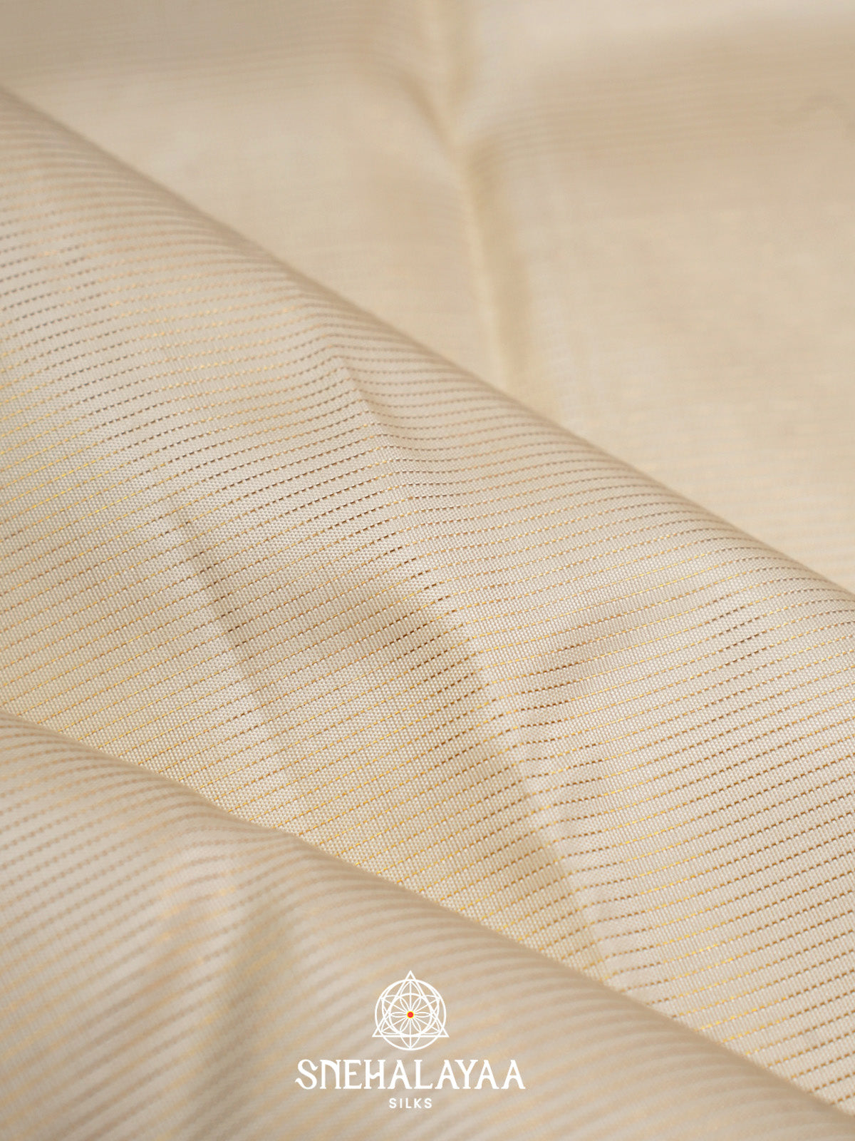 Off White Kanjivaram Silk Saree