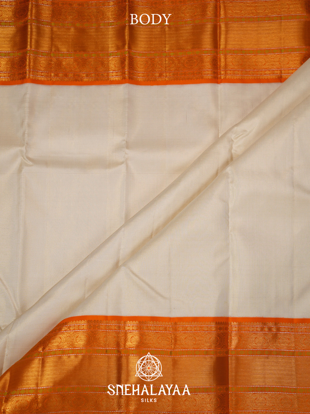 Off White Kanjivaram Silk Saree