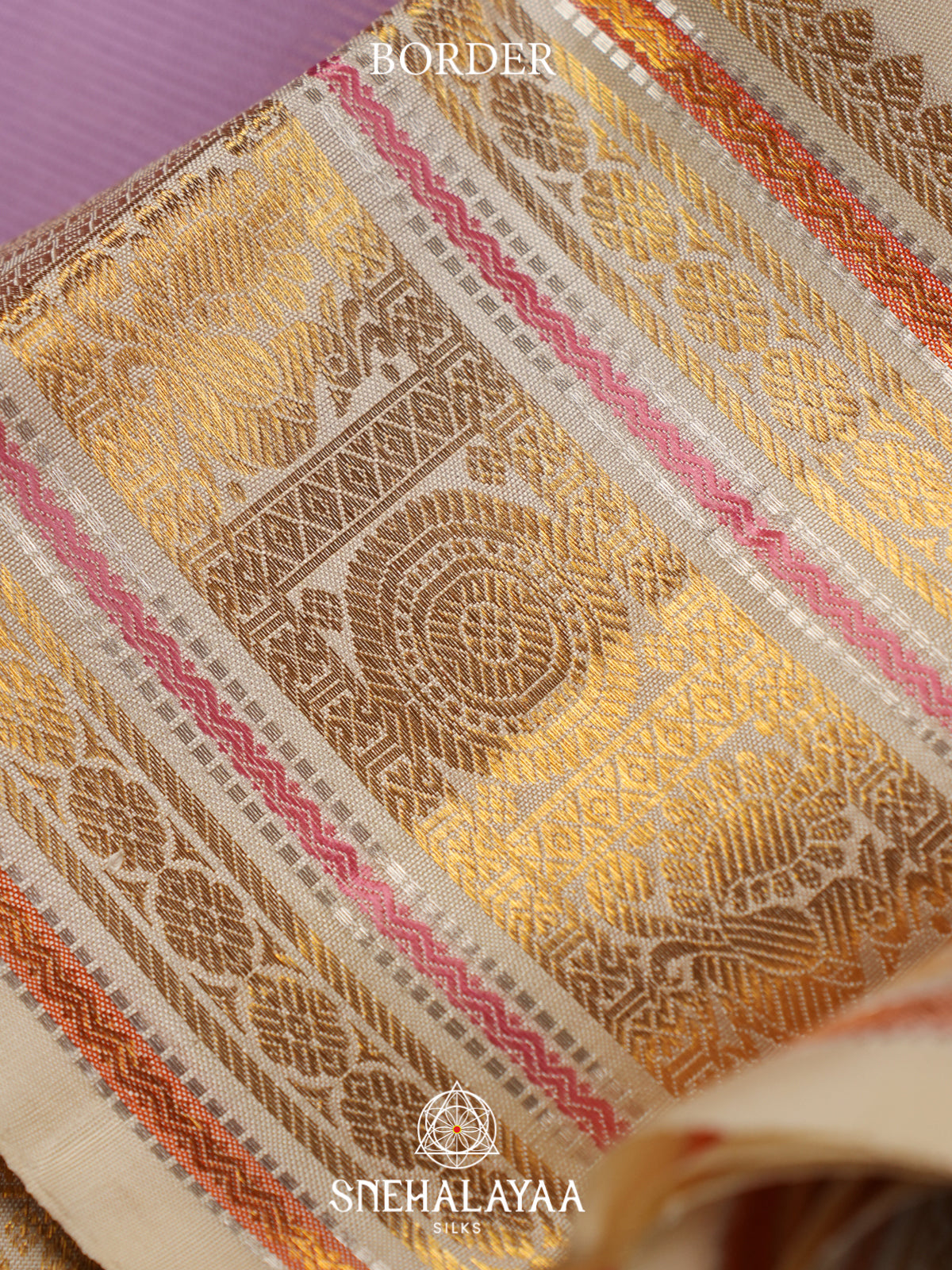 Lavender Kanjivaram Silk Saree