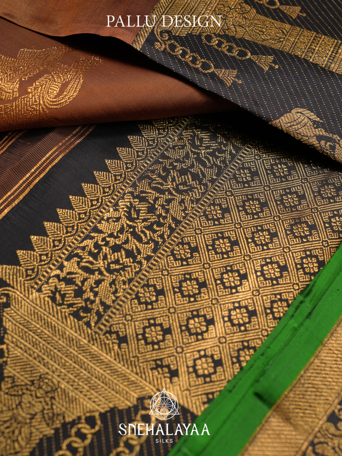 Brown Kanjivaram Silk Saree