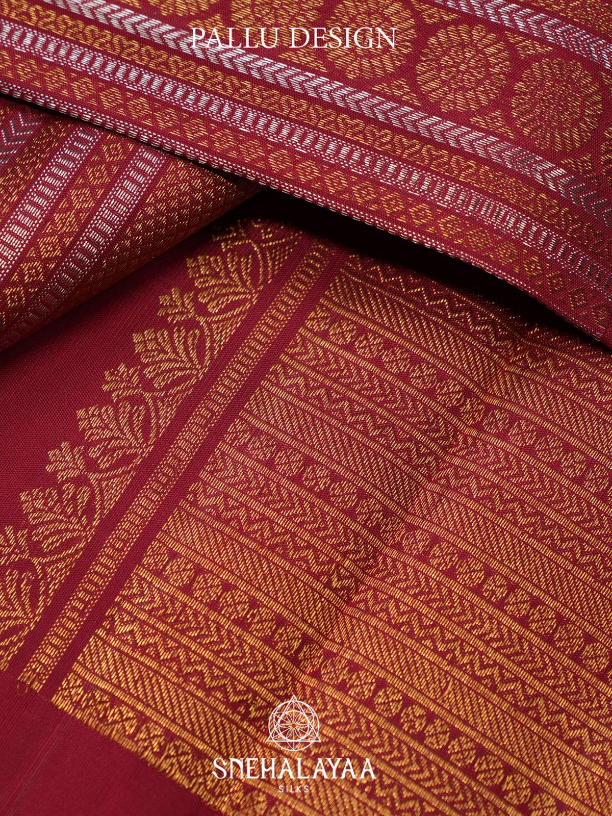 Maroon Kanjivaram Silk Saree