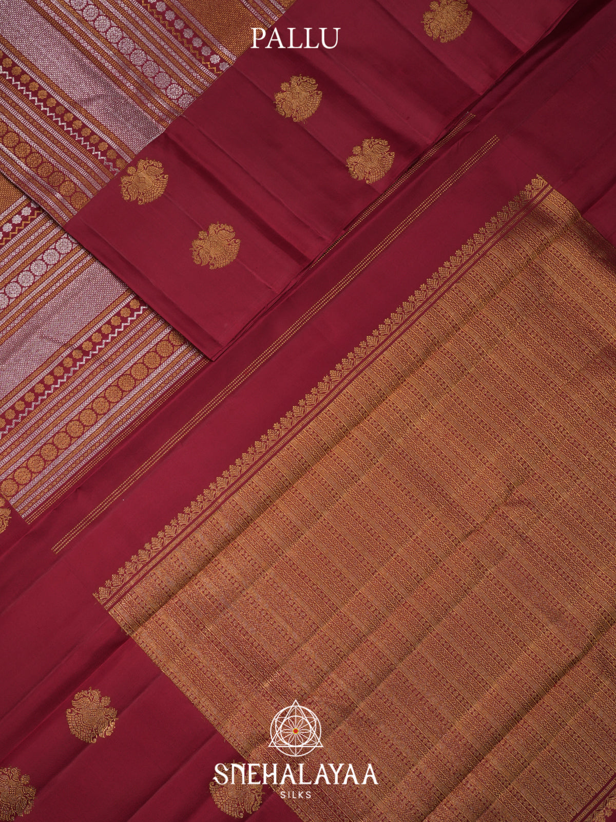Maroon Kanjivaram Silk Saree
