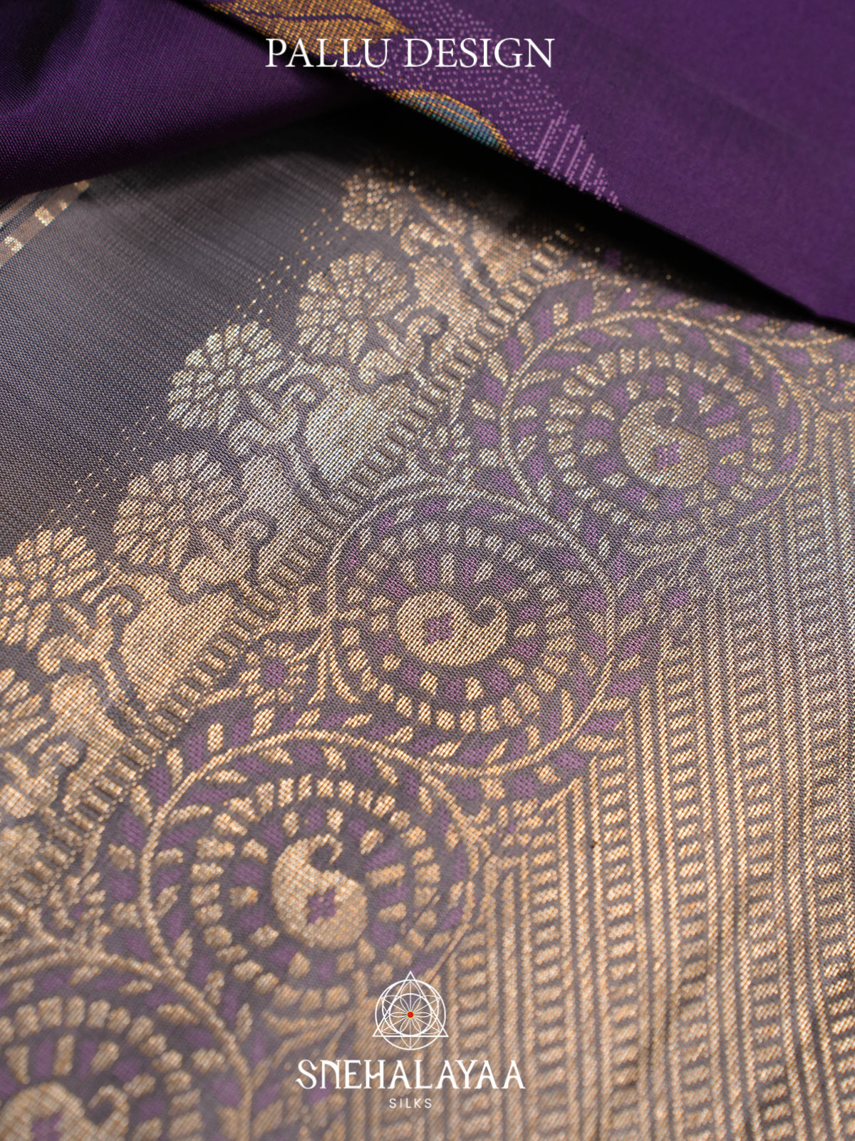 Purple Kanjivaram Silk Saree