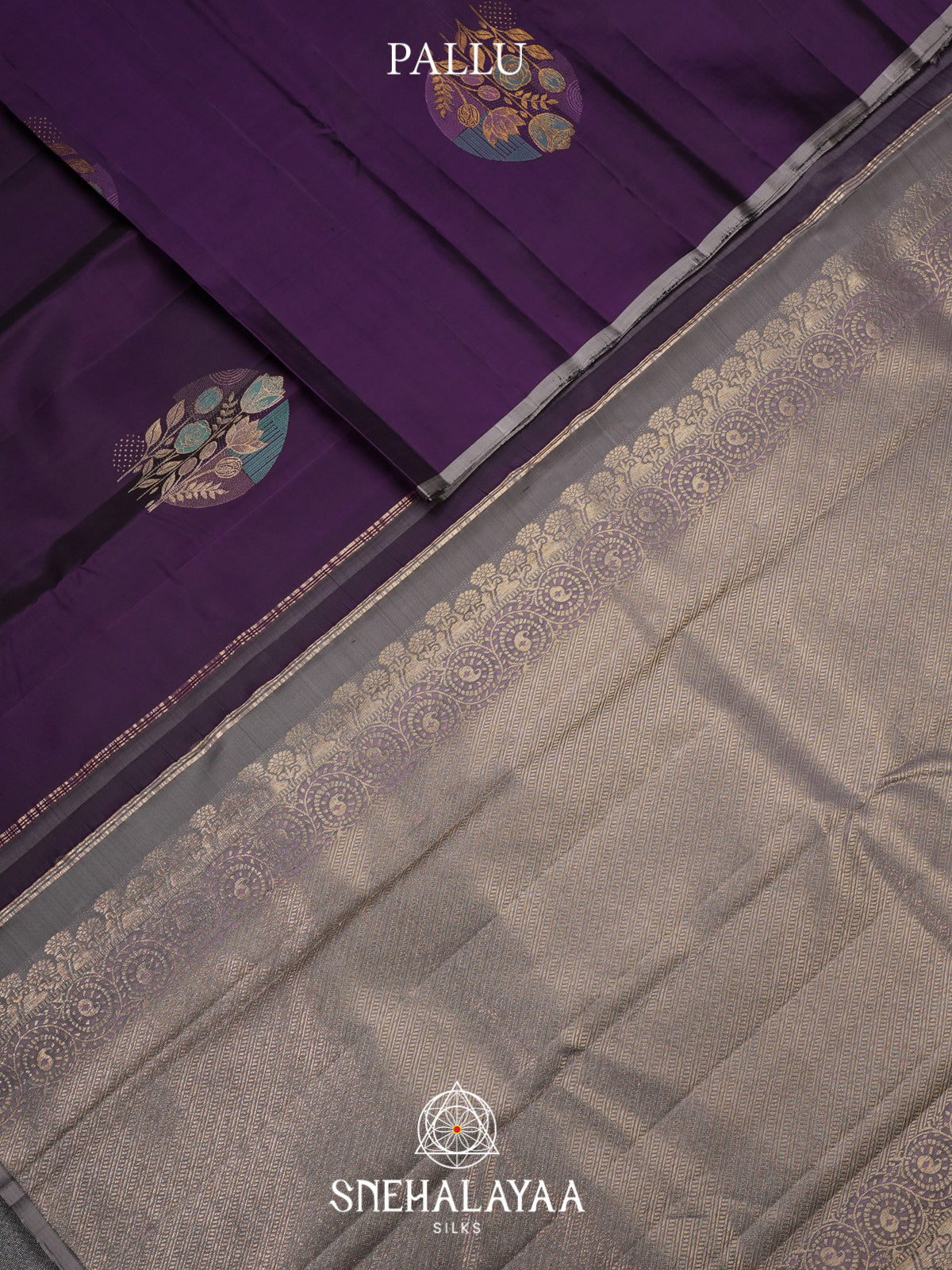 Purple Kanjivaram Silk Saree