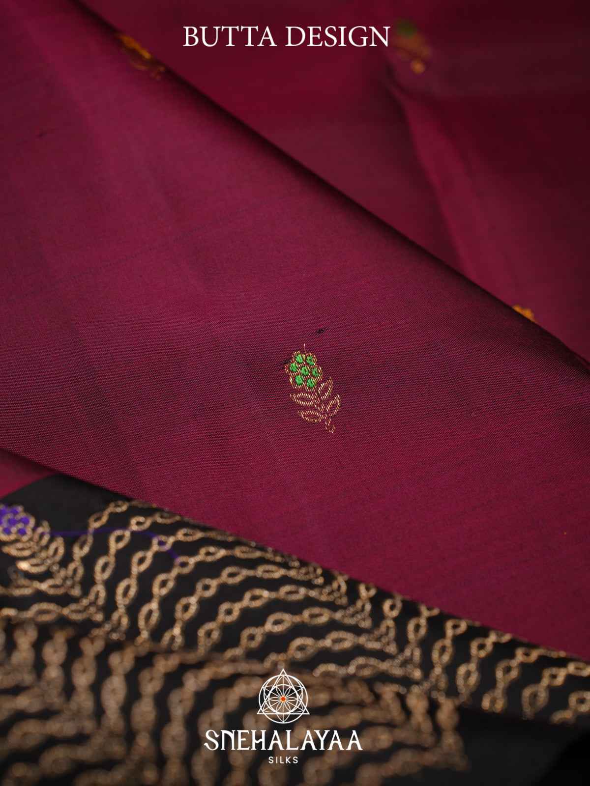 Wine Red Kanjivaram Silk Saree