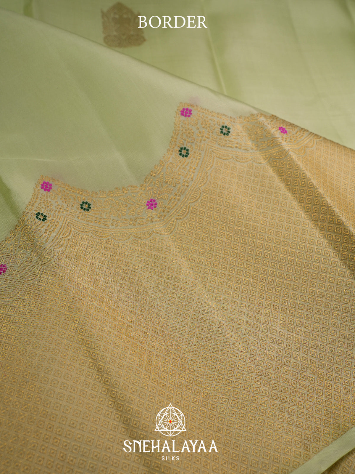 Pista Green Kanjivaram Silk Saree
