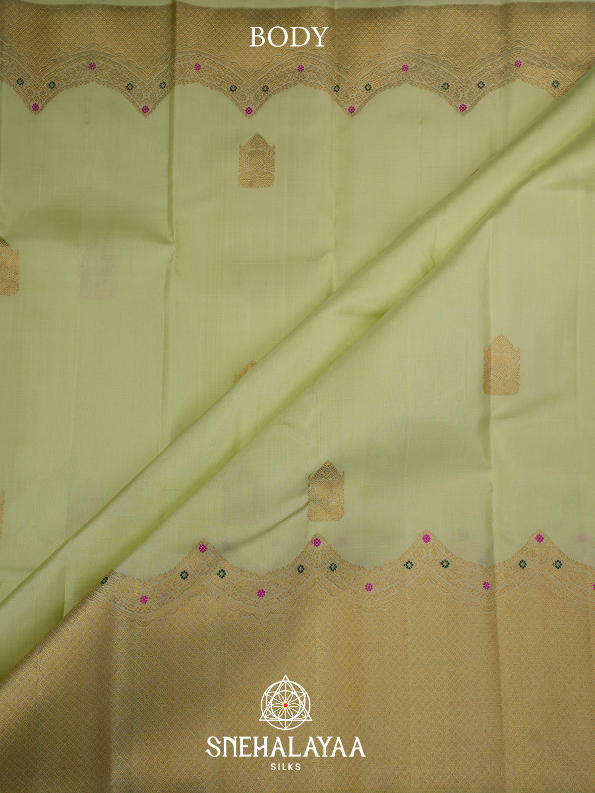 Pista Green Kanjivaram Silk Saree