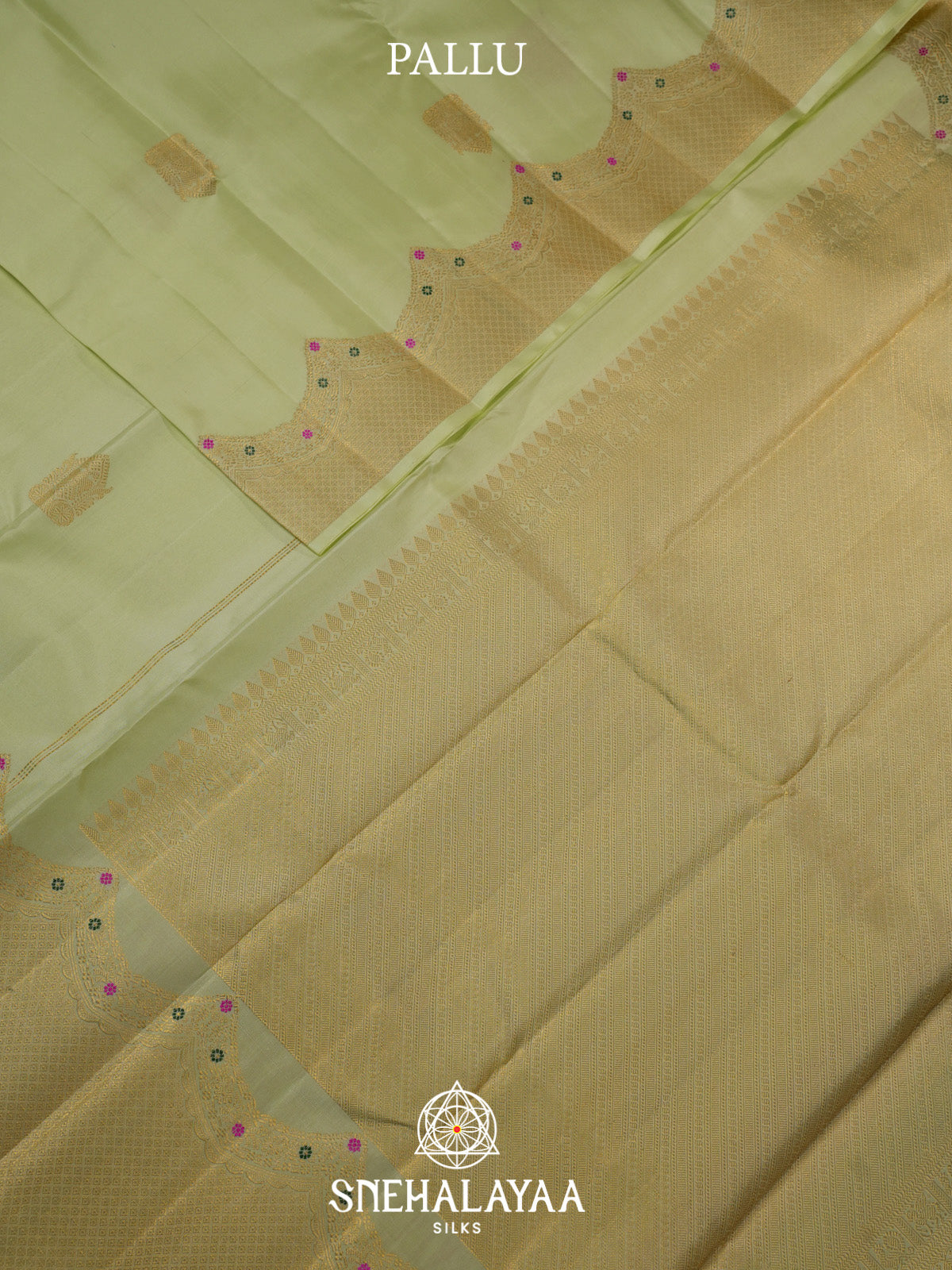 Pista Green Kanjivaram Silk Saree