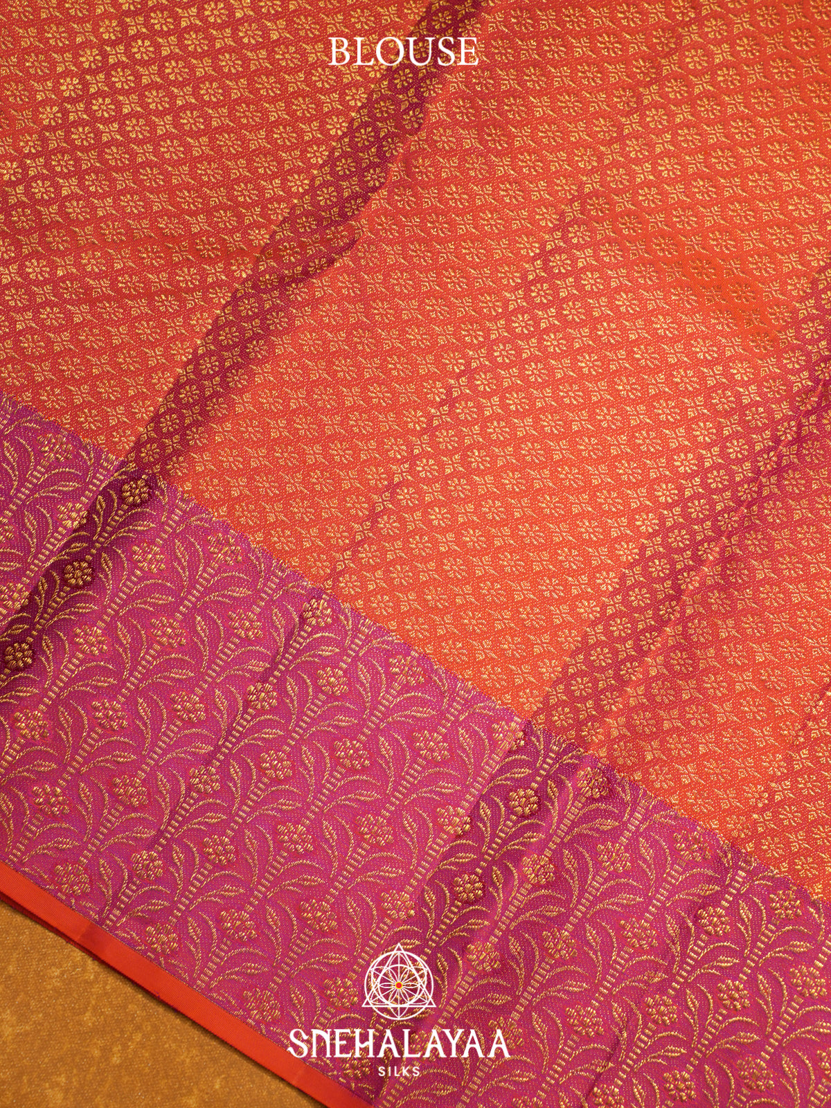 Golden Kanjivaram Silk Saree