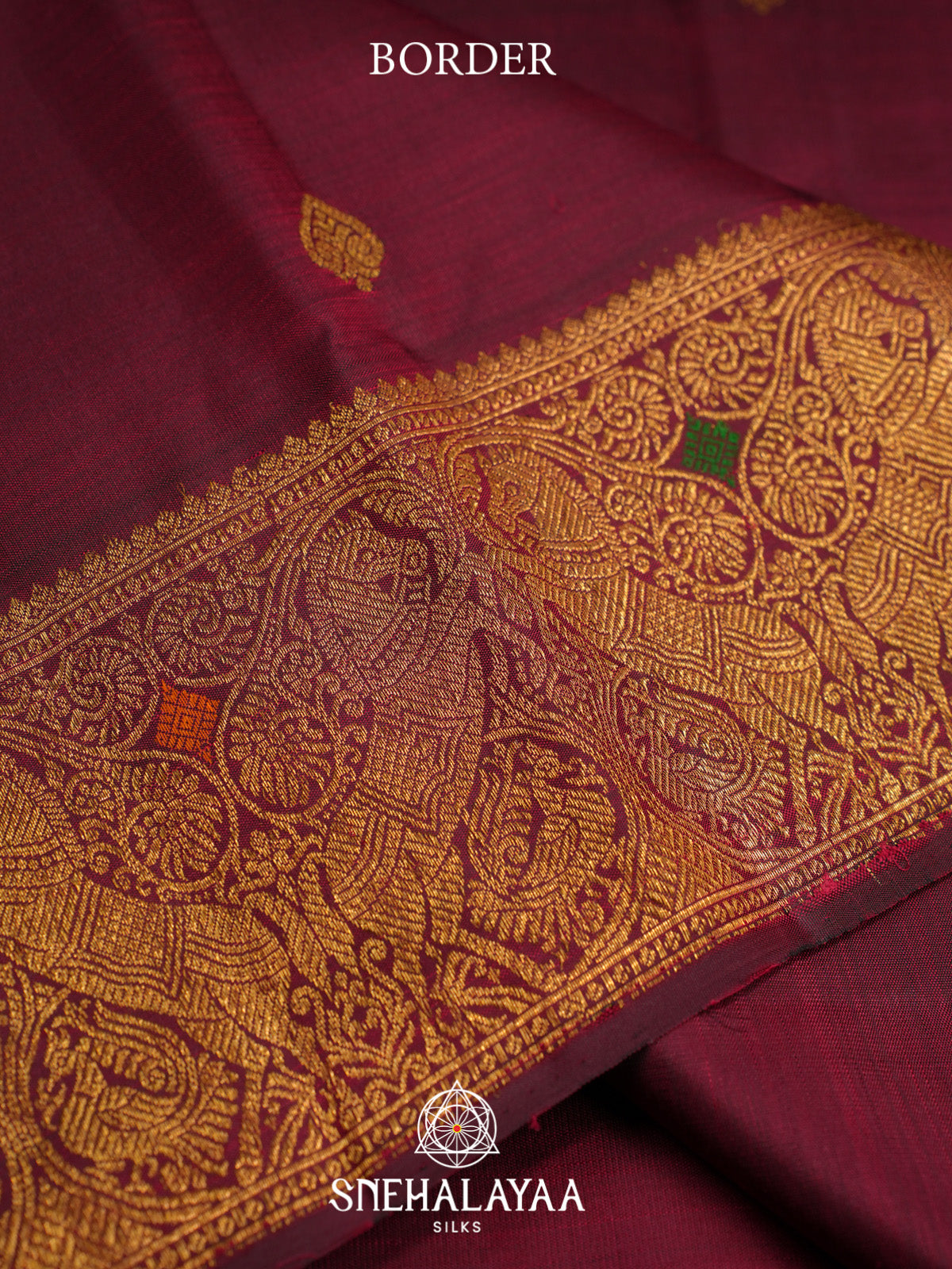 Maroon Kanjivaram Silk Saree
