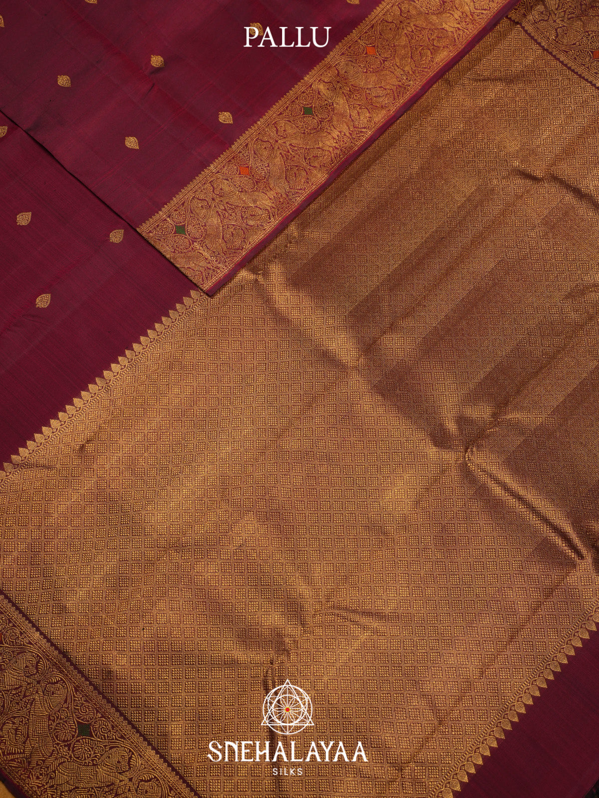 Maroon Kanjivaram Silk Saree
