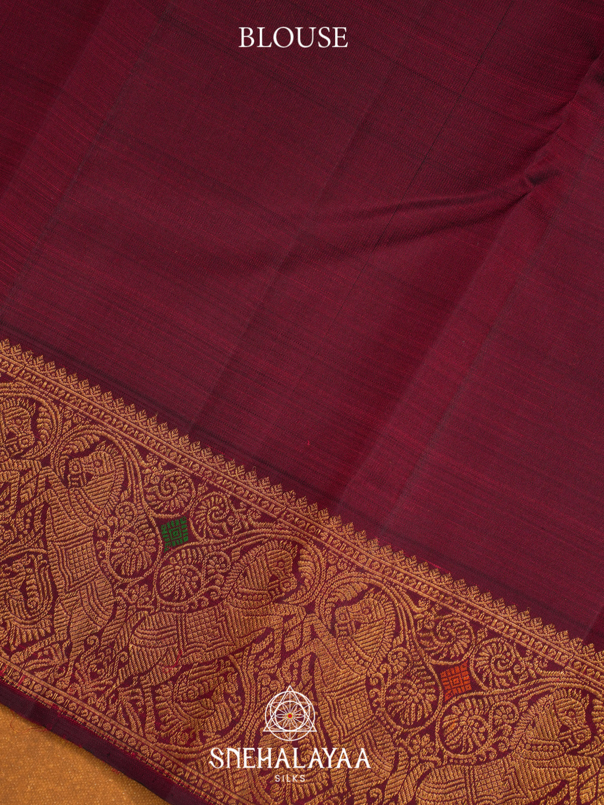 Maroon Kanjivaram Silk Saree
