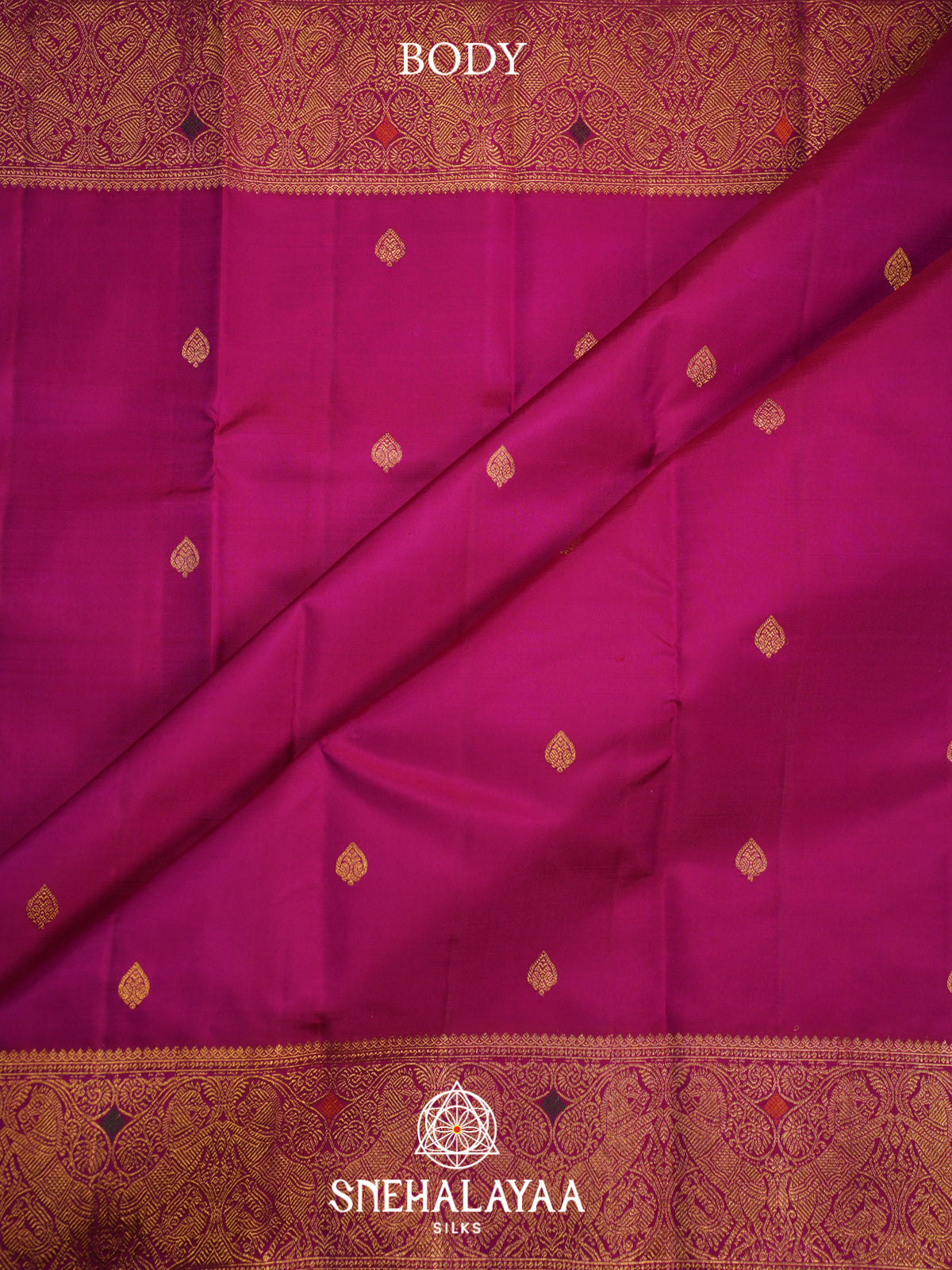 Mulberry Pink Kanjivaram Silk Saree