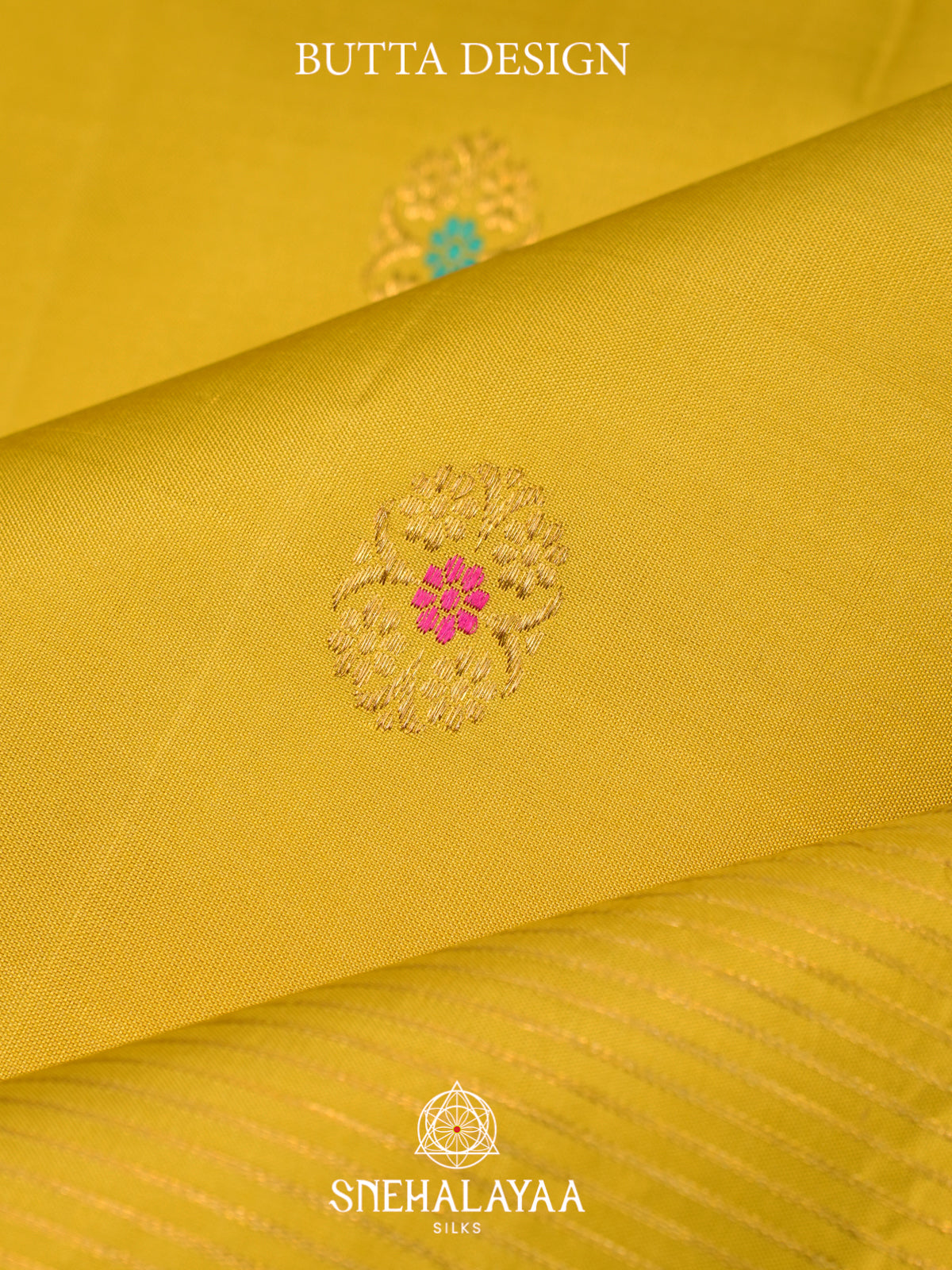 Lemon Yellow Kanjivaram Silk Saree