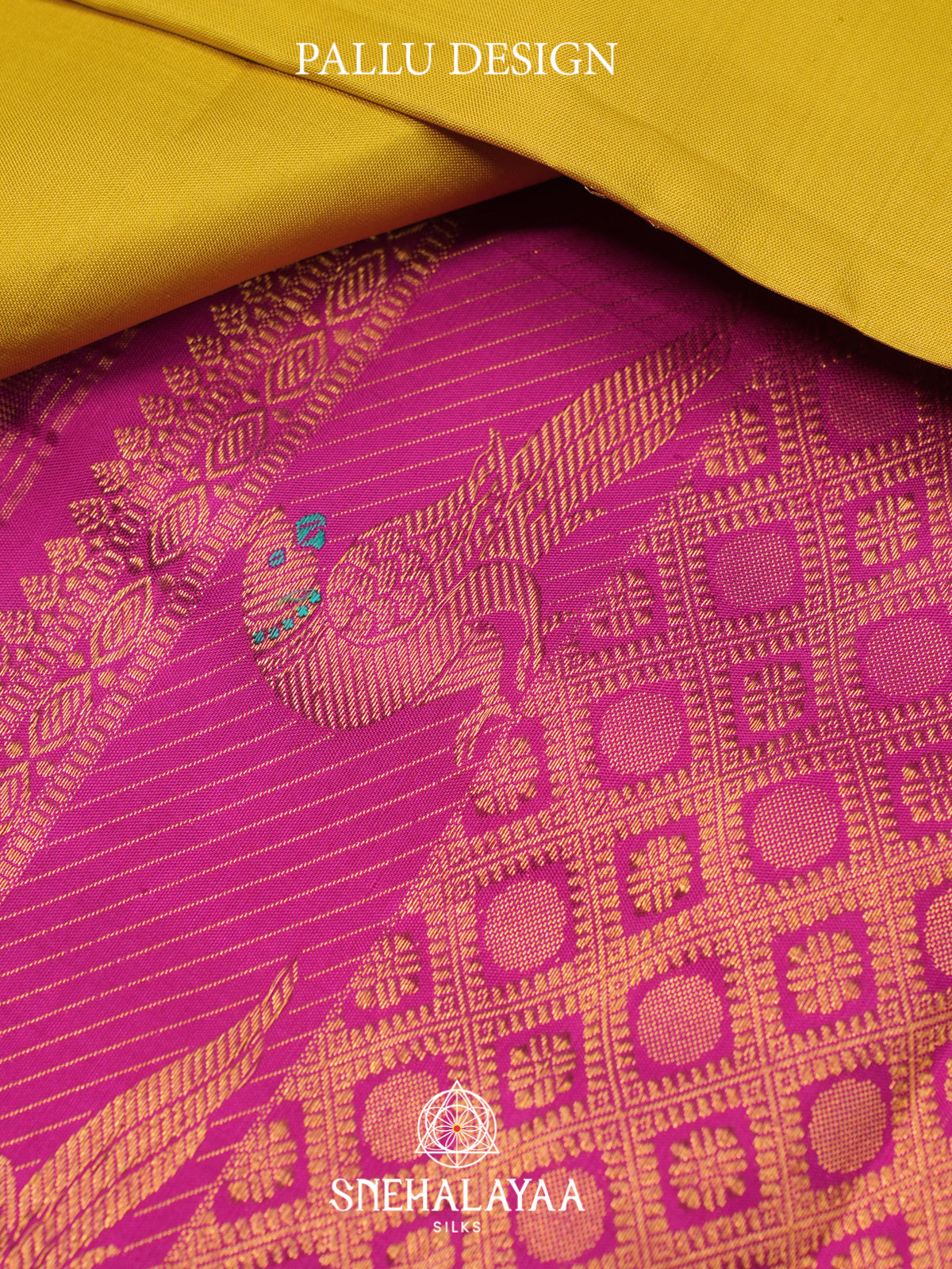 Lemon Yellow Kanjivaram Silk Saree