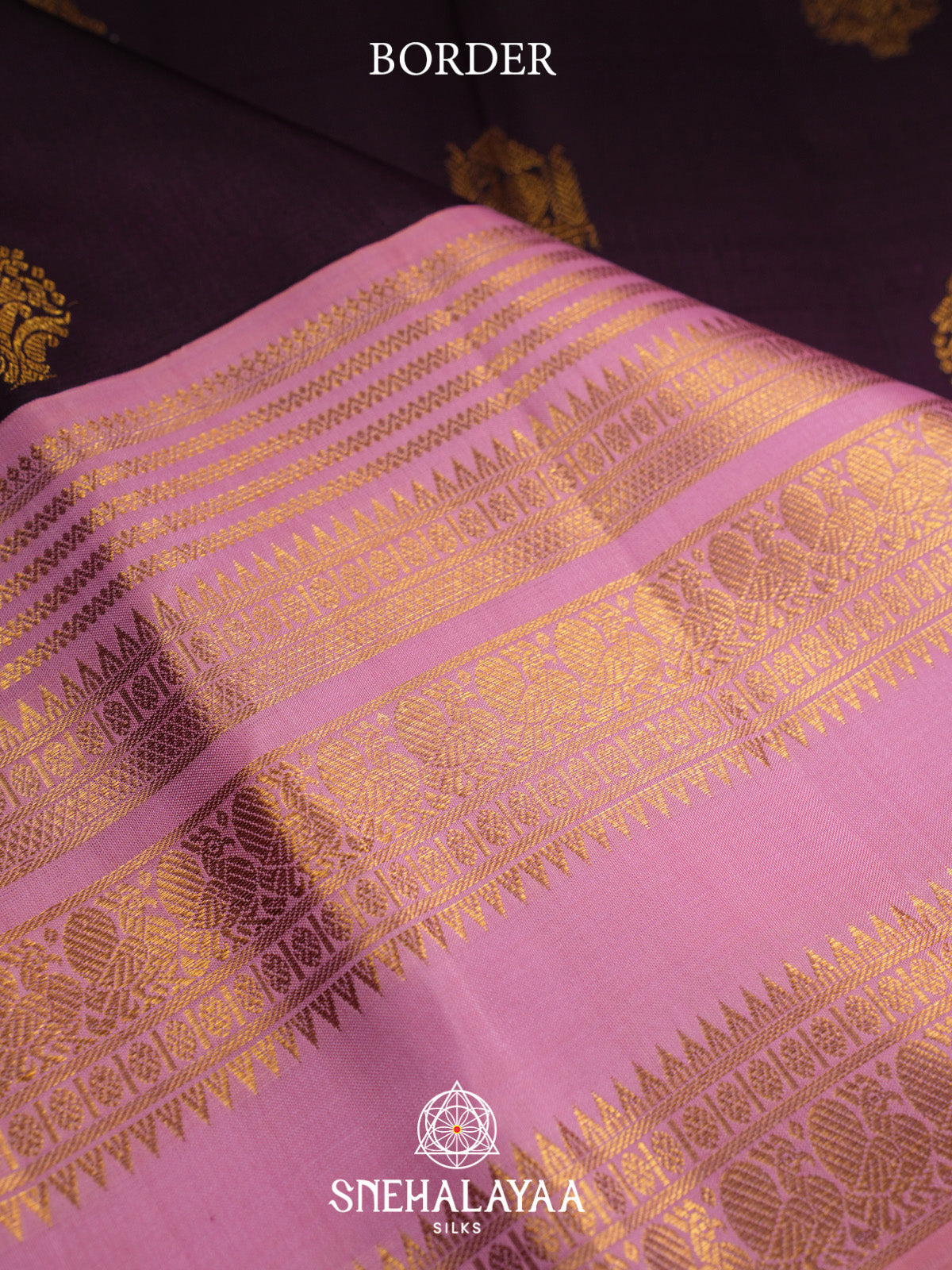 Burgundy Kanjivaram Silk Saree