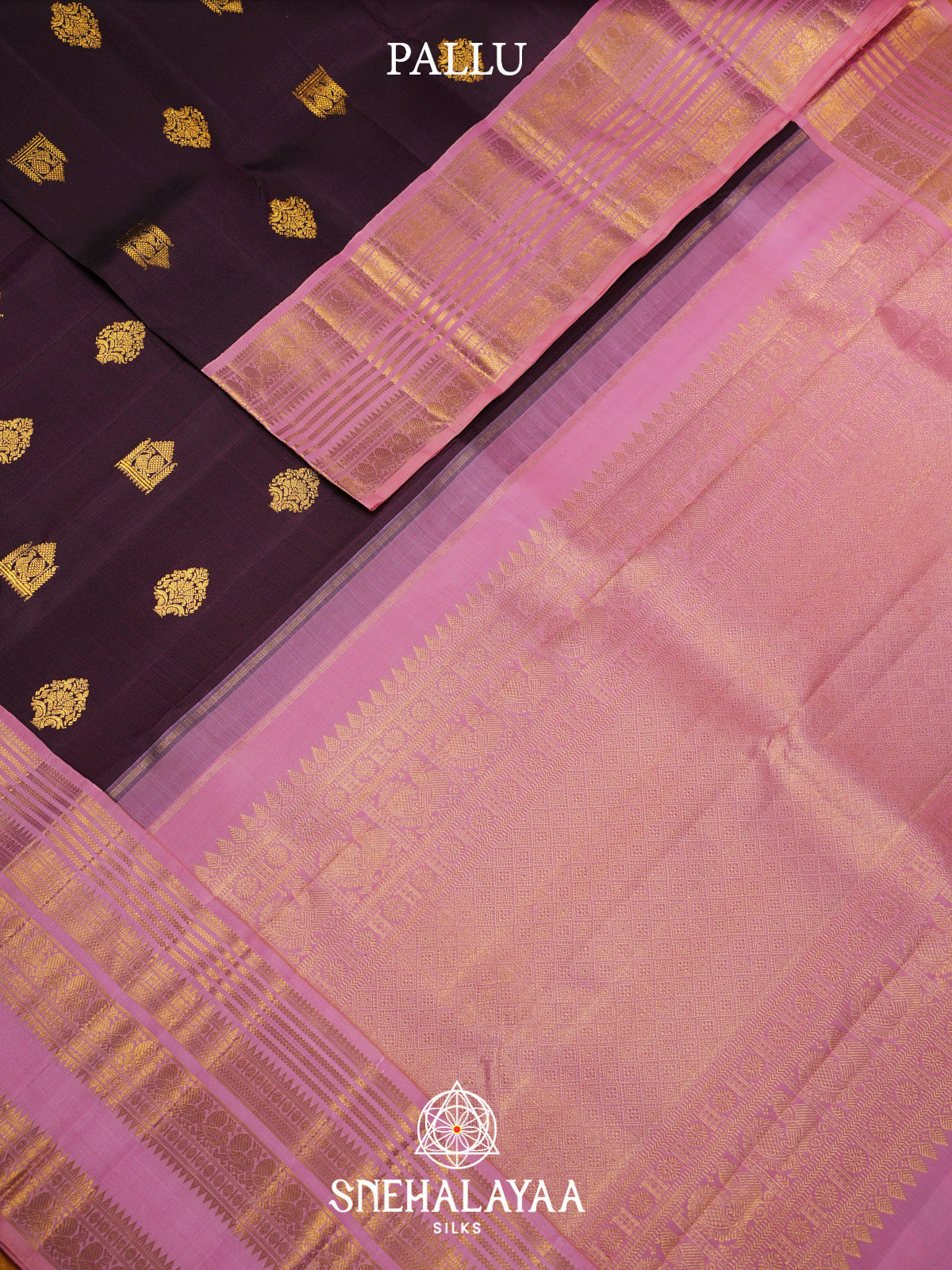 Burgundy Kanjivaram Silk Saree