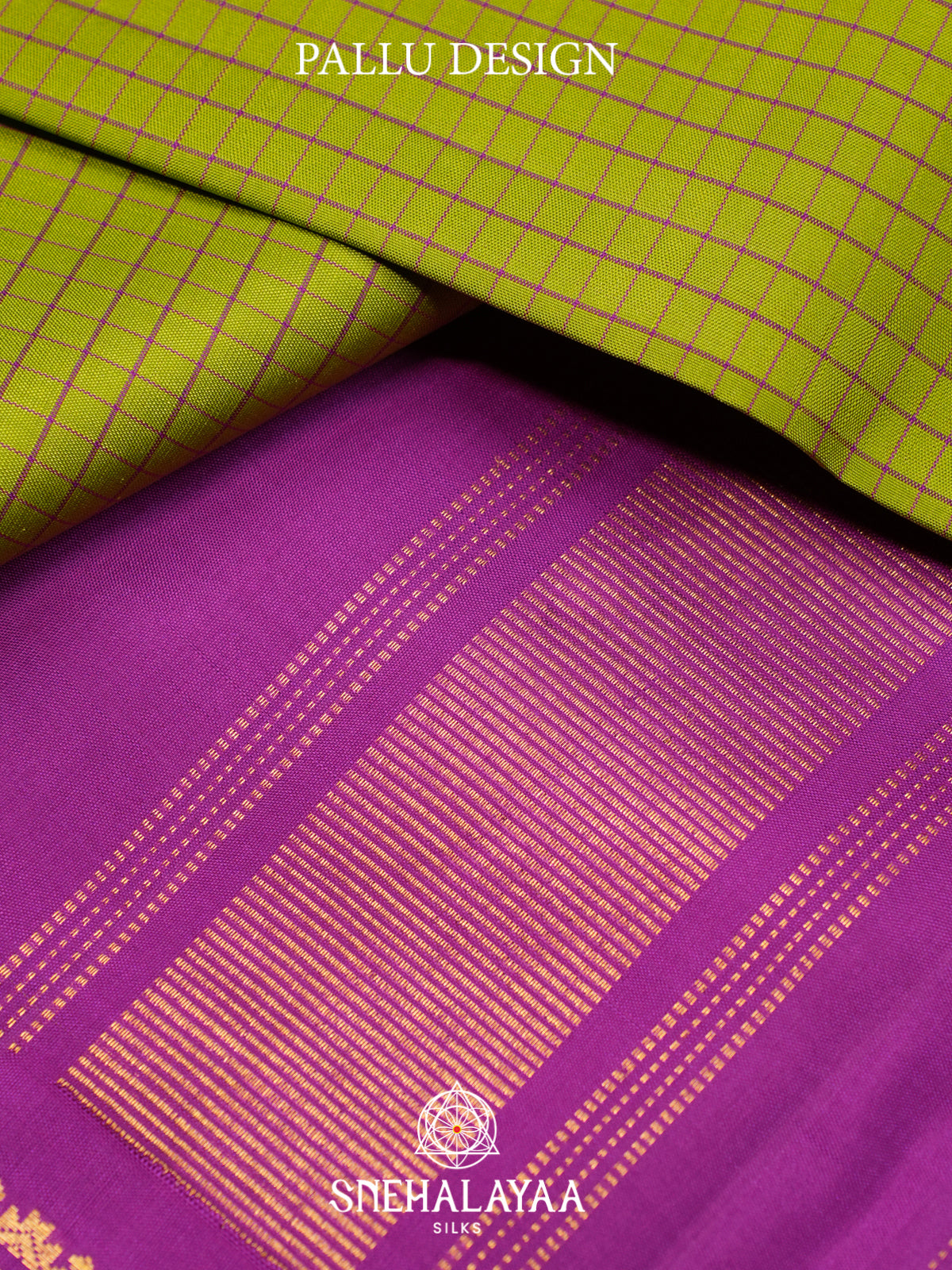 Lime Green Kanjivaram Silk Saree