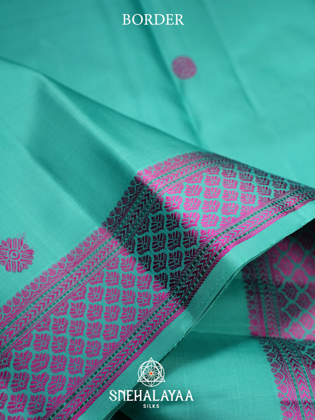 Sea foam Green Kanjivaram Silk Saree