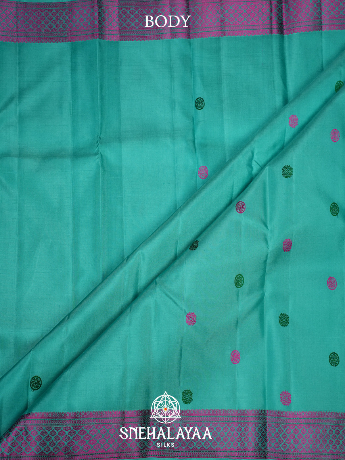 Sea foam Green Kanjivaram Silk Saree