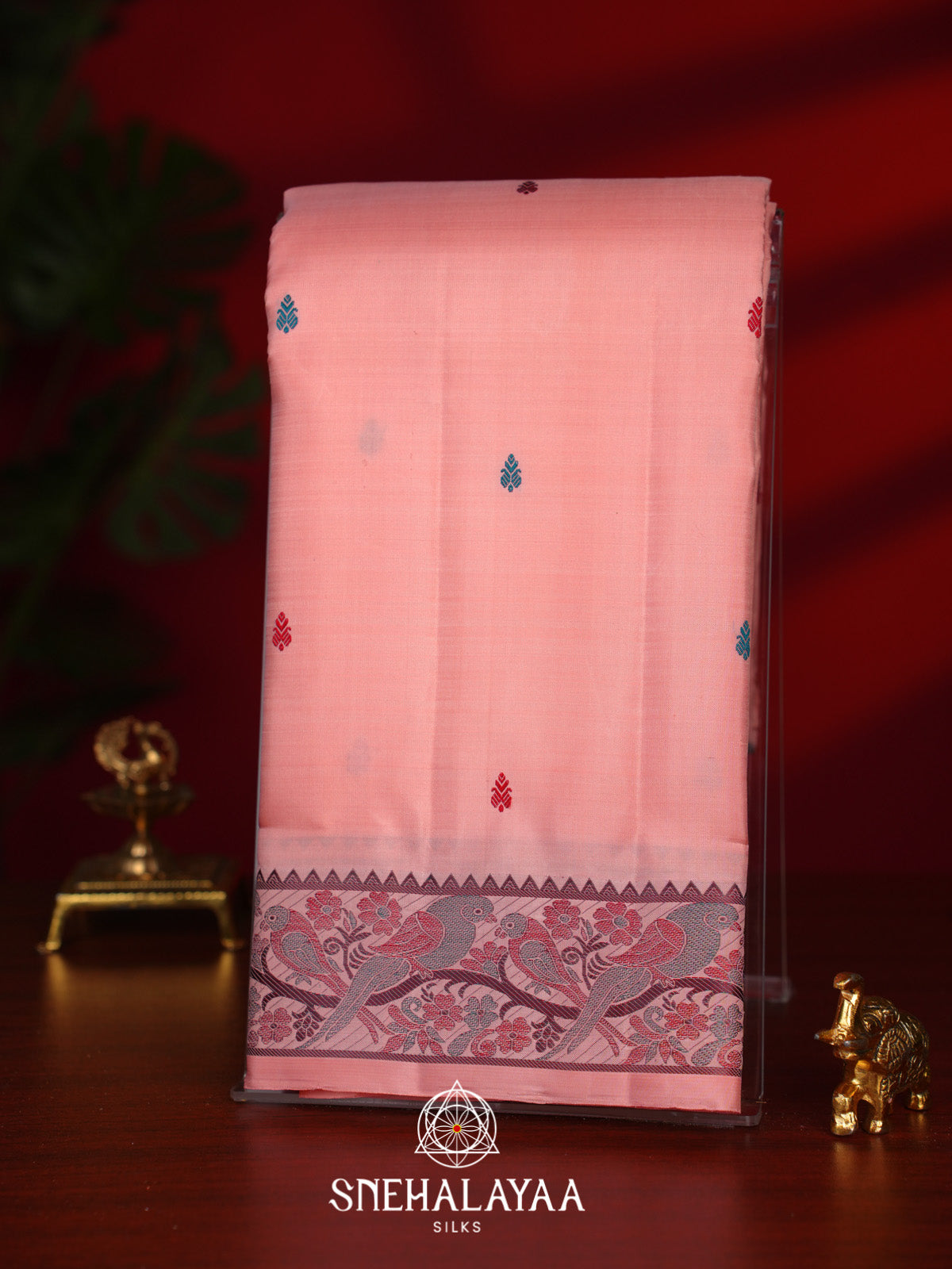 Pink Kanjivaram Silk Saree