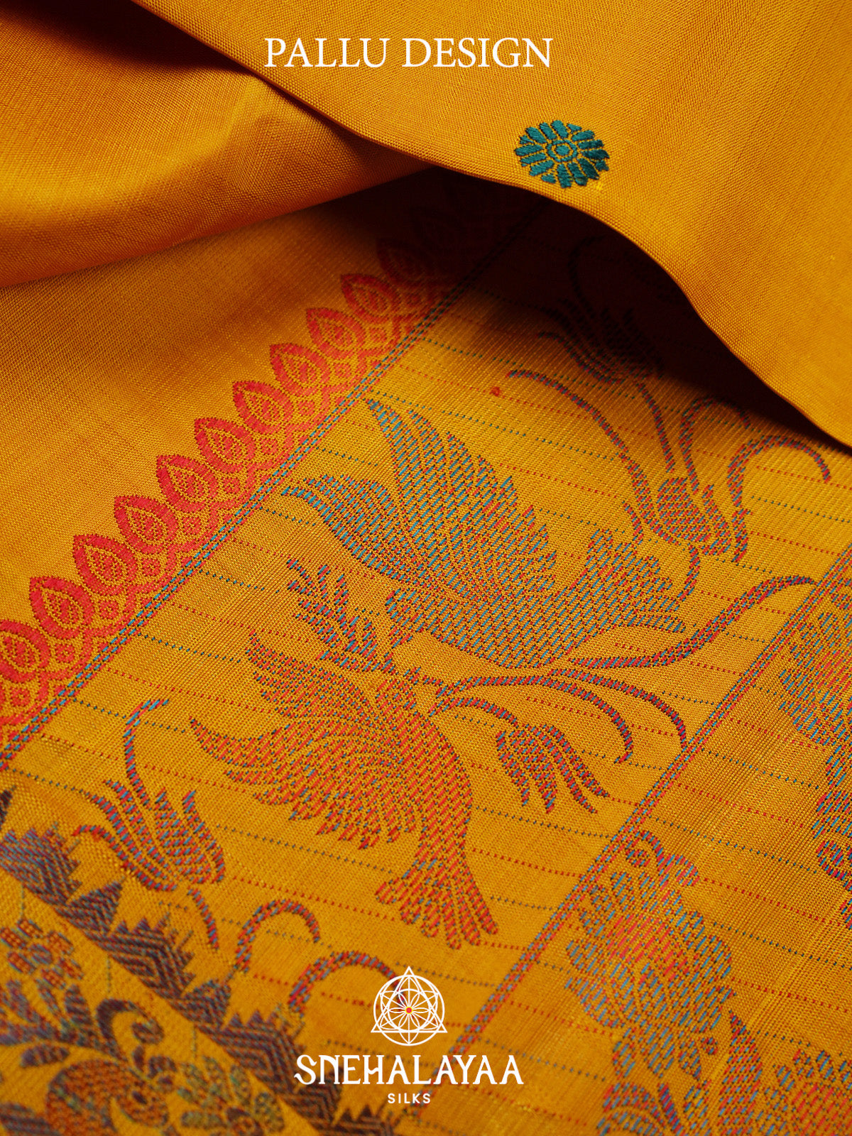 Mango Yellow Kanjivaram Silk Saree