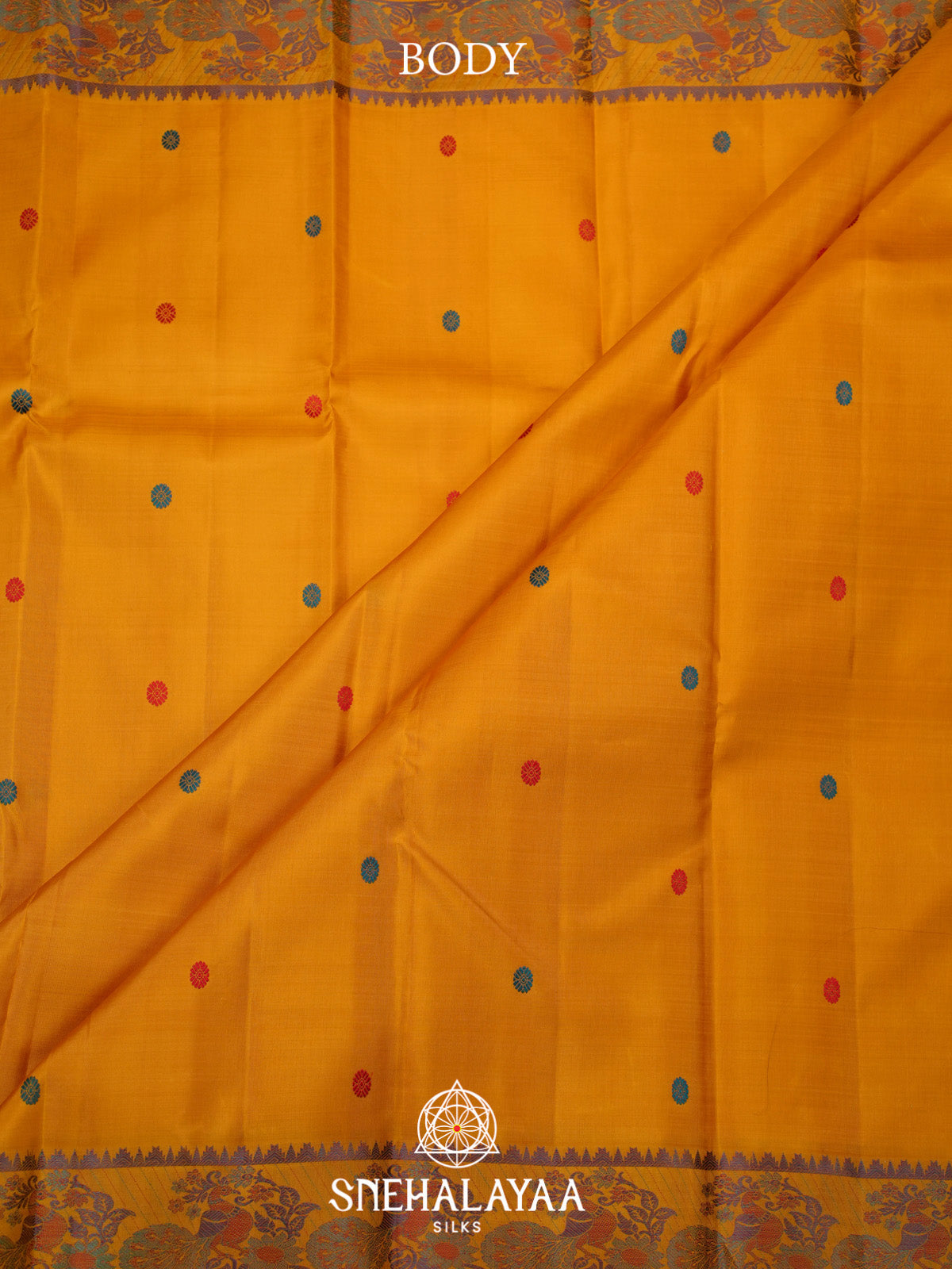 Mango Yellow Kanjivaram Silk Saree
