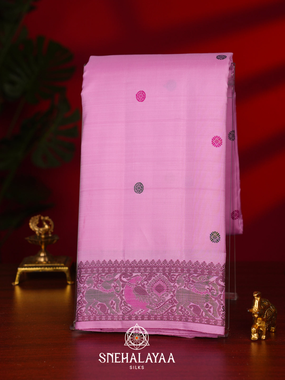 Pink Kanjivaram Silk Saree