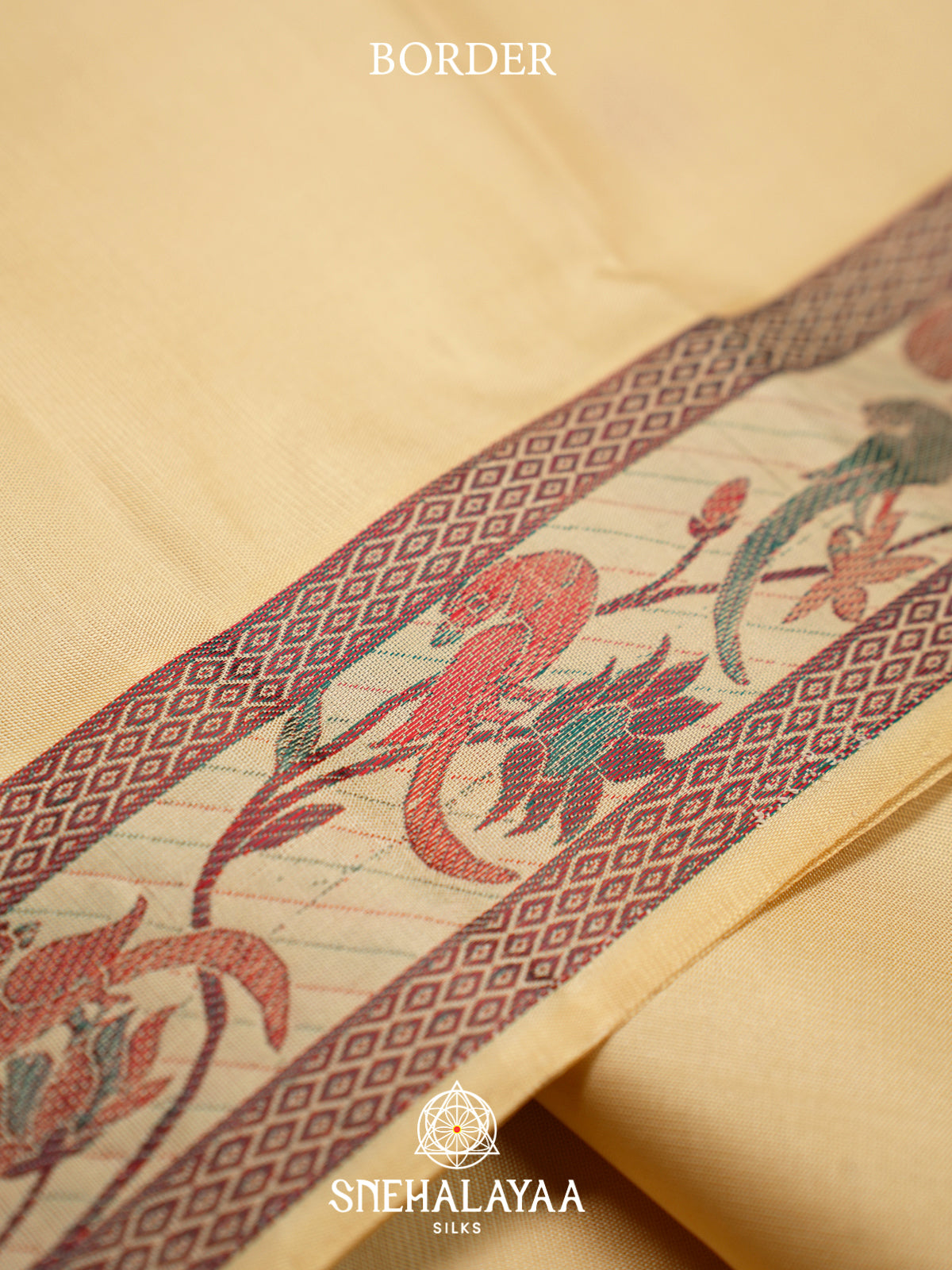Pale Yellow Kanjivaram Silk Saree