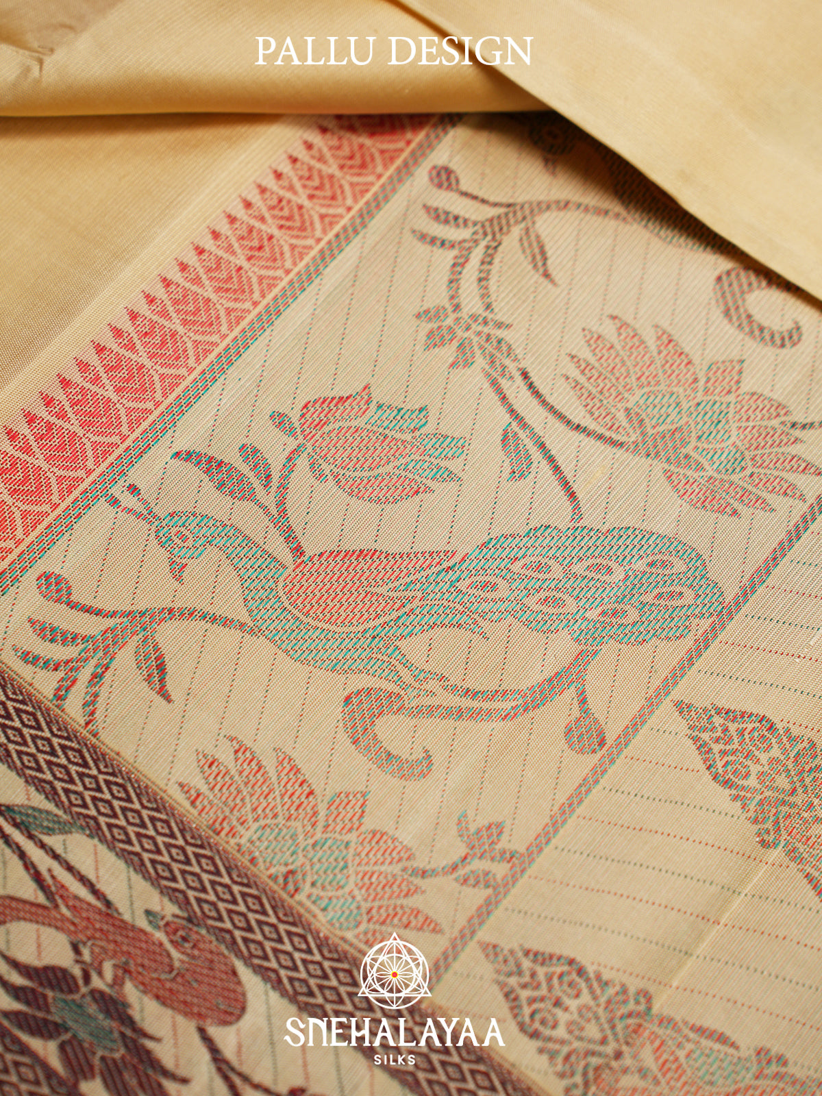 Pale Yellow Kanjivaram Silk Saree