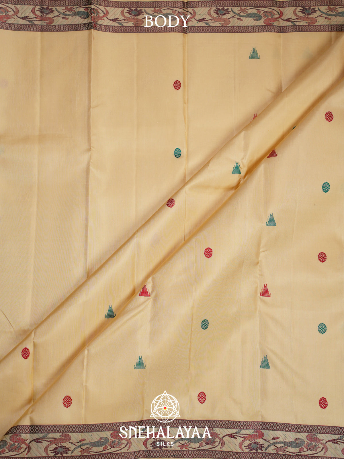 Pale Yellow Kanjivaram Silk Saree